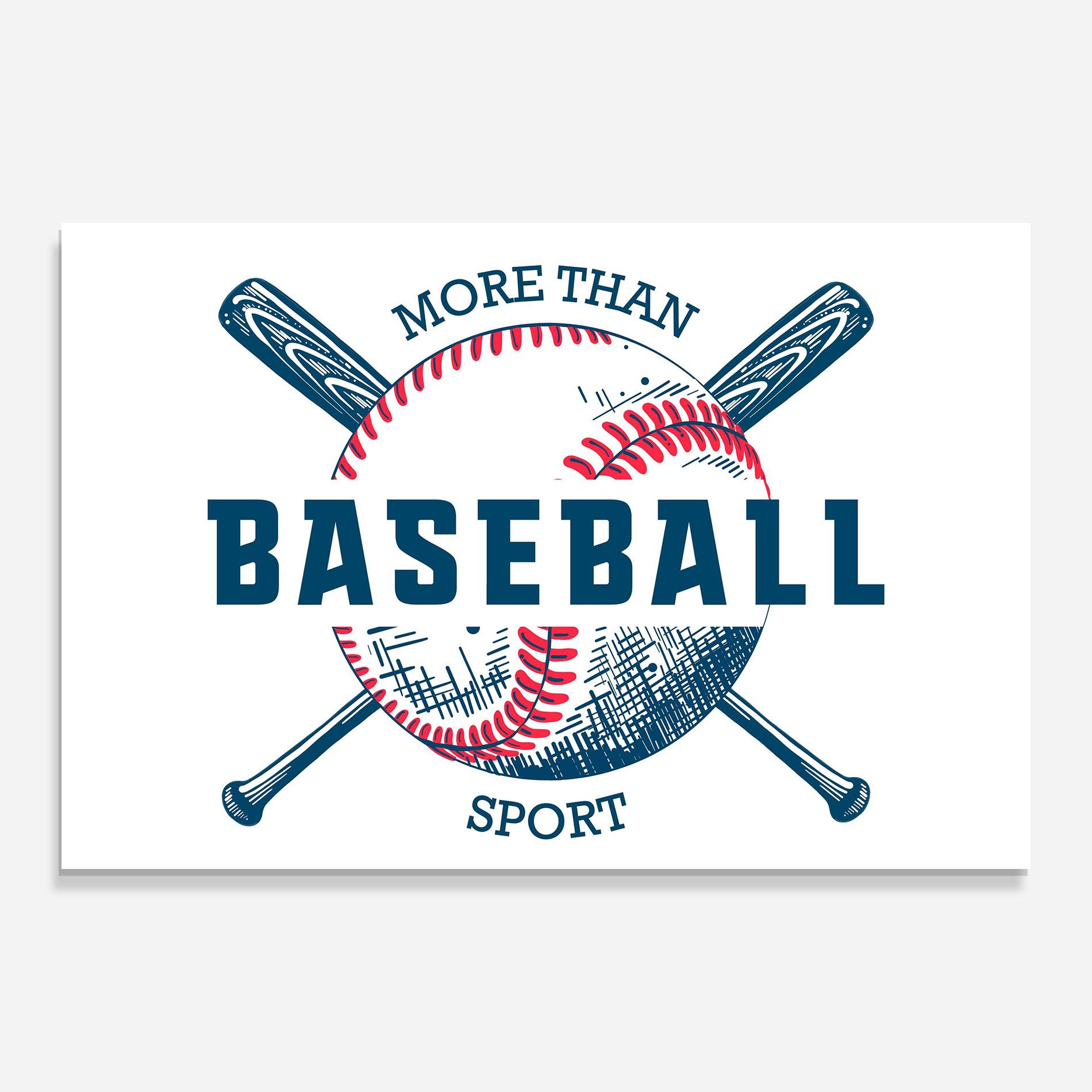 Üvegkép Baseball Sport mockup 0
