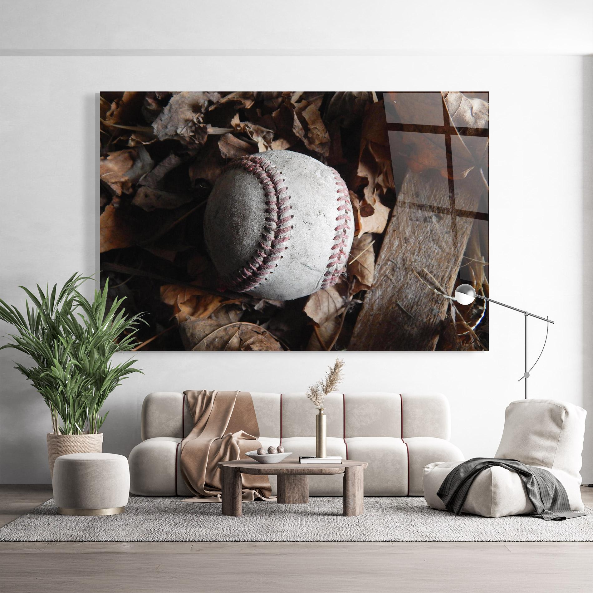 Üvegkép Autumn Baseball Ball mockup 9