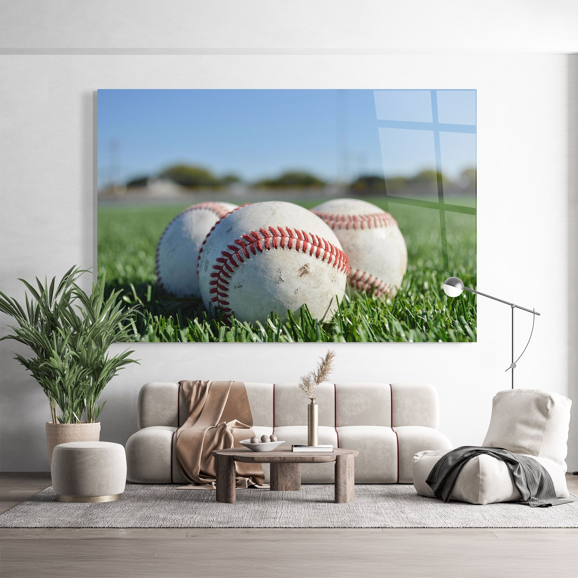 Baseball Ball In Grass mockup 9