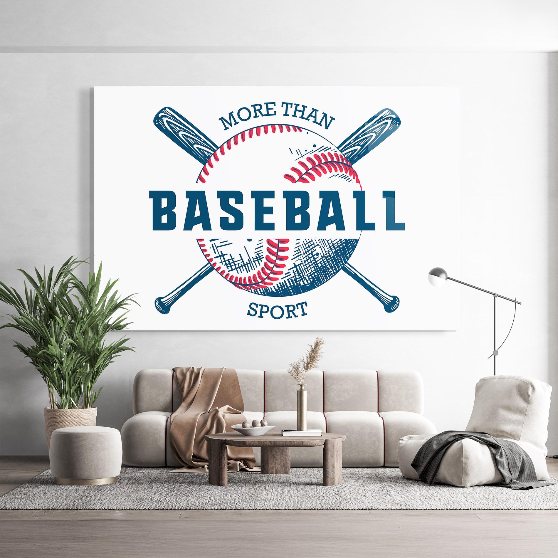 Üvegkép Baseball Sport mockup 9