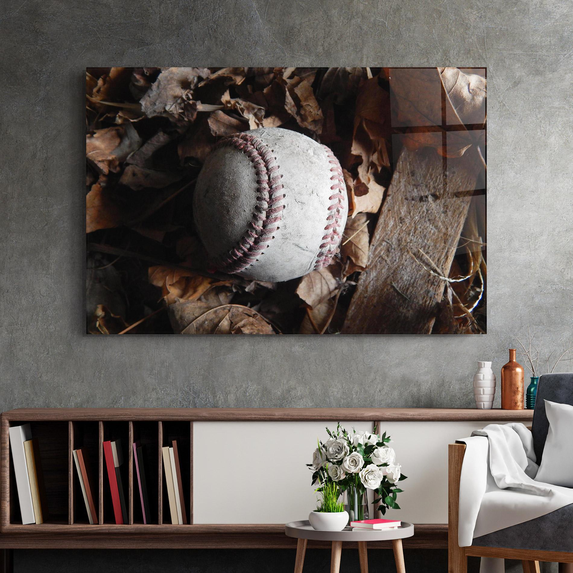 Üvegkép Autumn Baseball Ball mockup 2