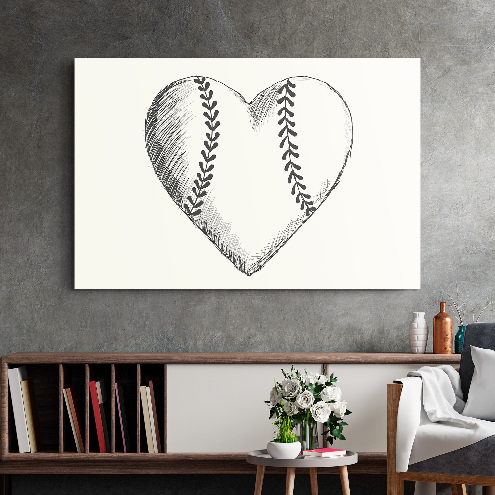 Baseball Heart mockup 2