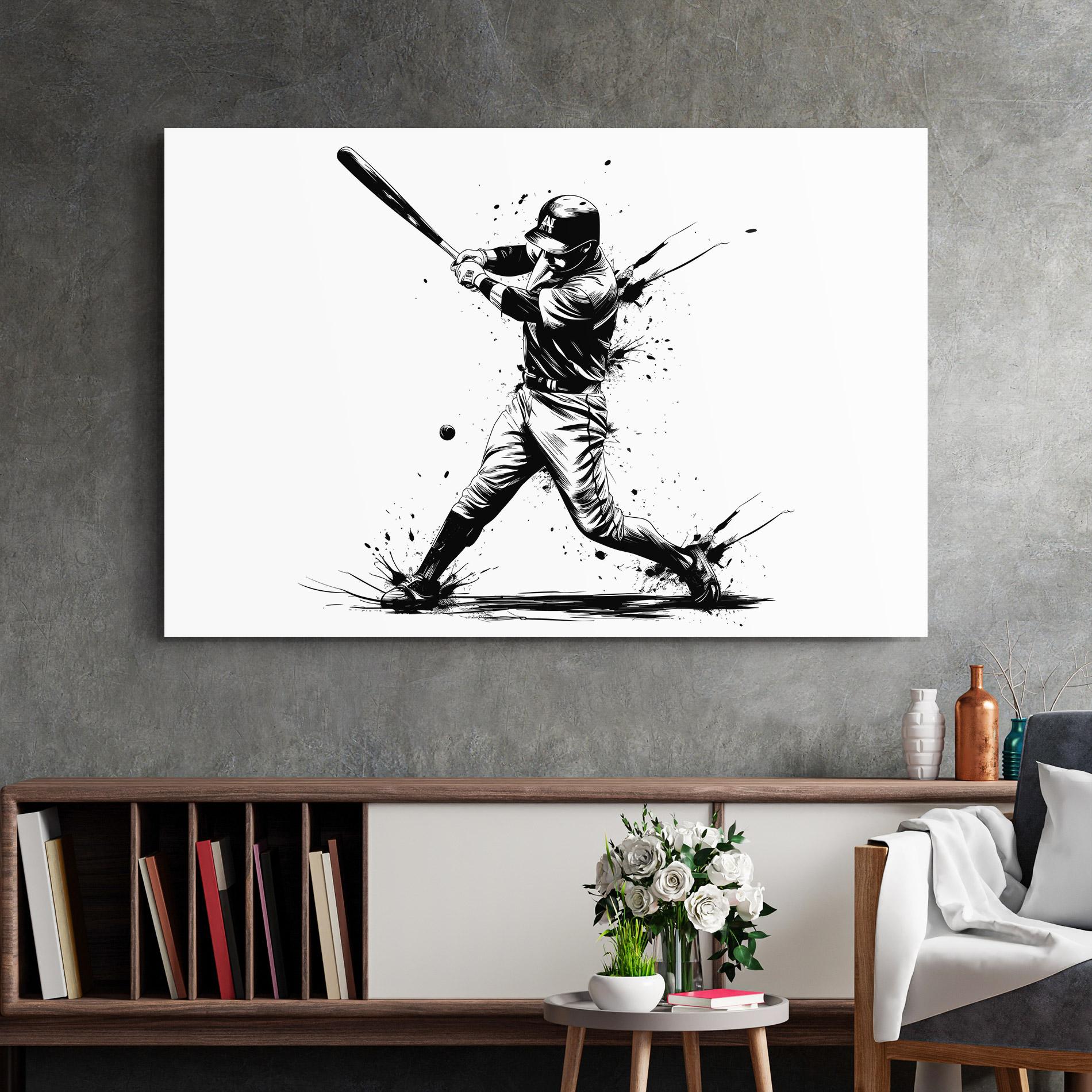 Üvegkép Baseball Splash mockup 2