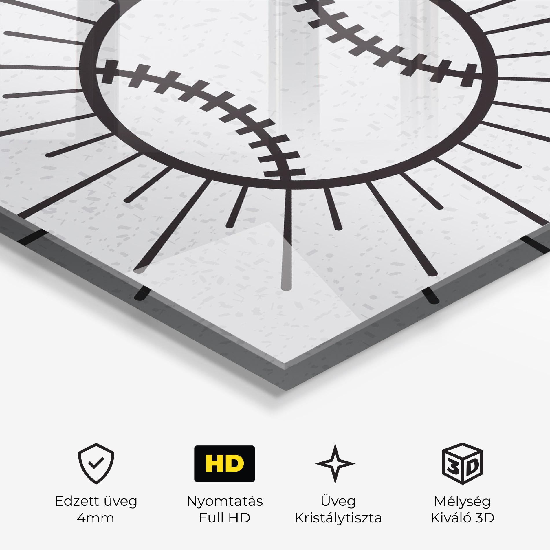 Üvegkép Baseball Line mockup 3