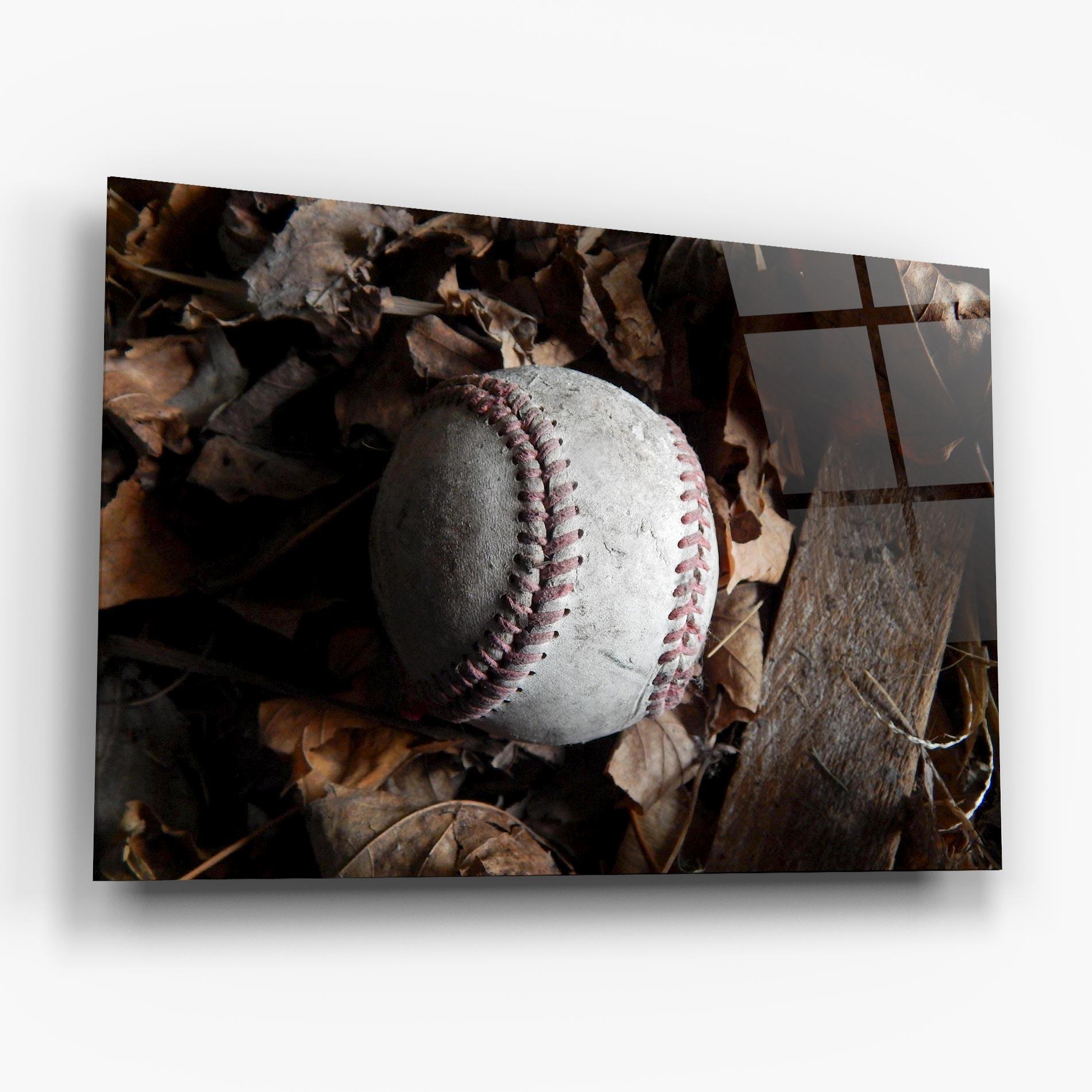 Üvegkép Autumn Baseball Ball mockup 6