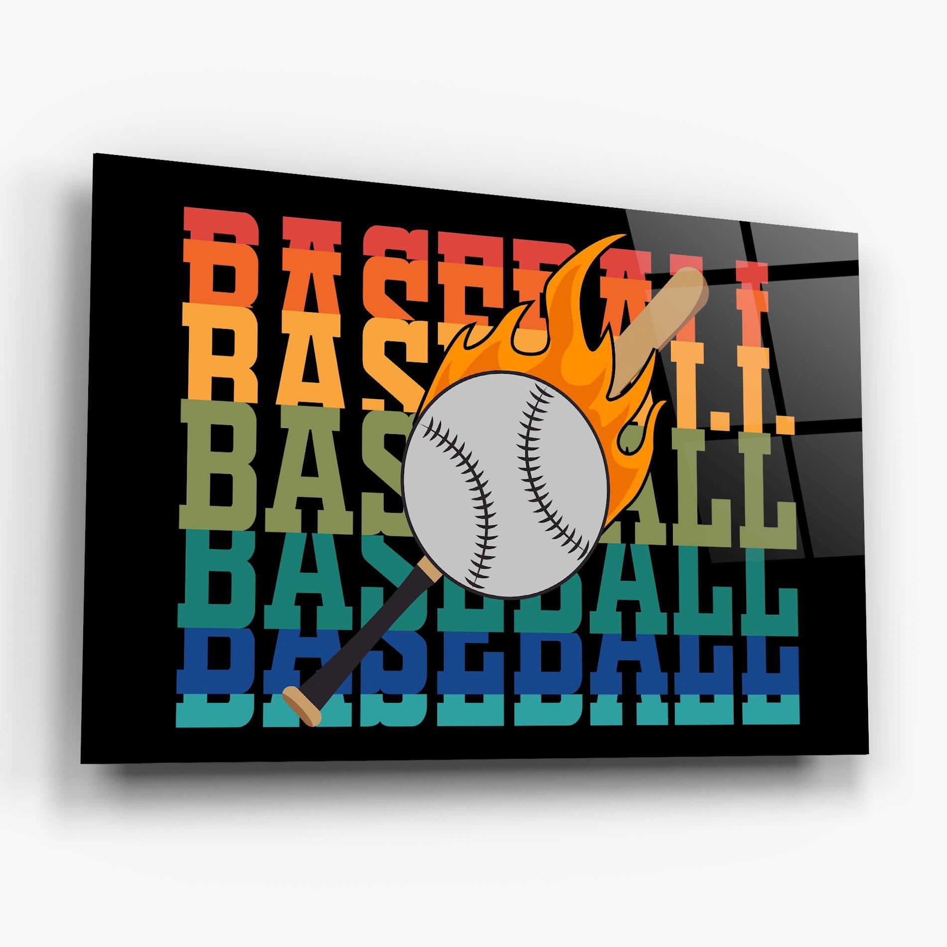 Üvegkép Baseball Color mockup 6