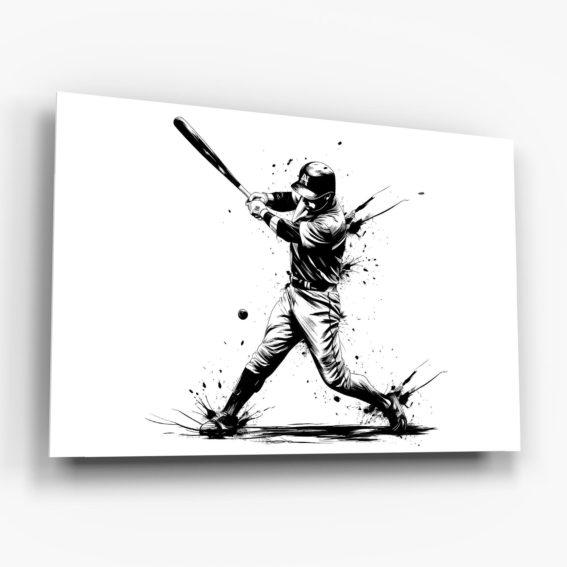 Üvegkép Baseball Splash mockup 6