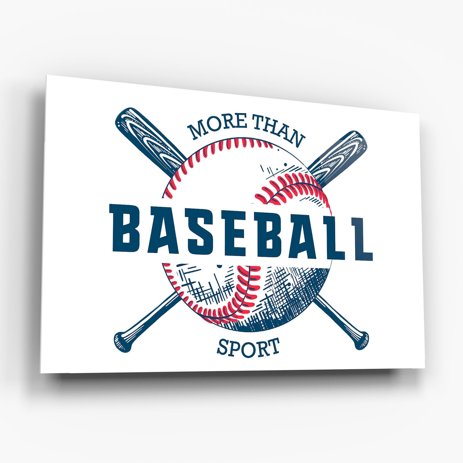 Üvegkép Baseball Sport mockup 6