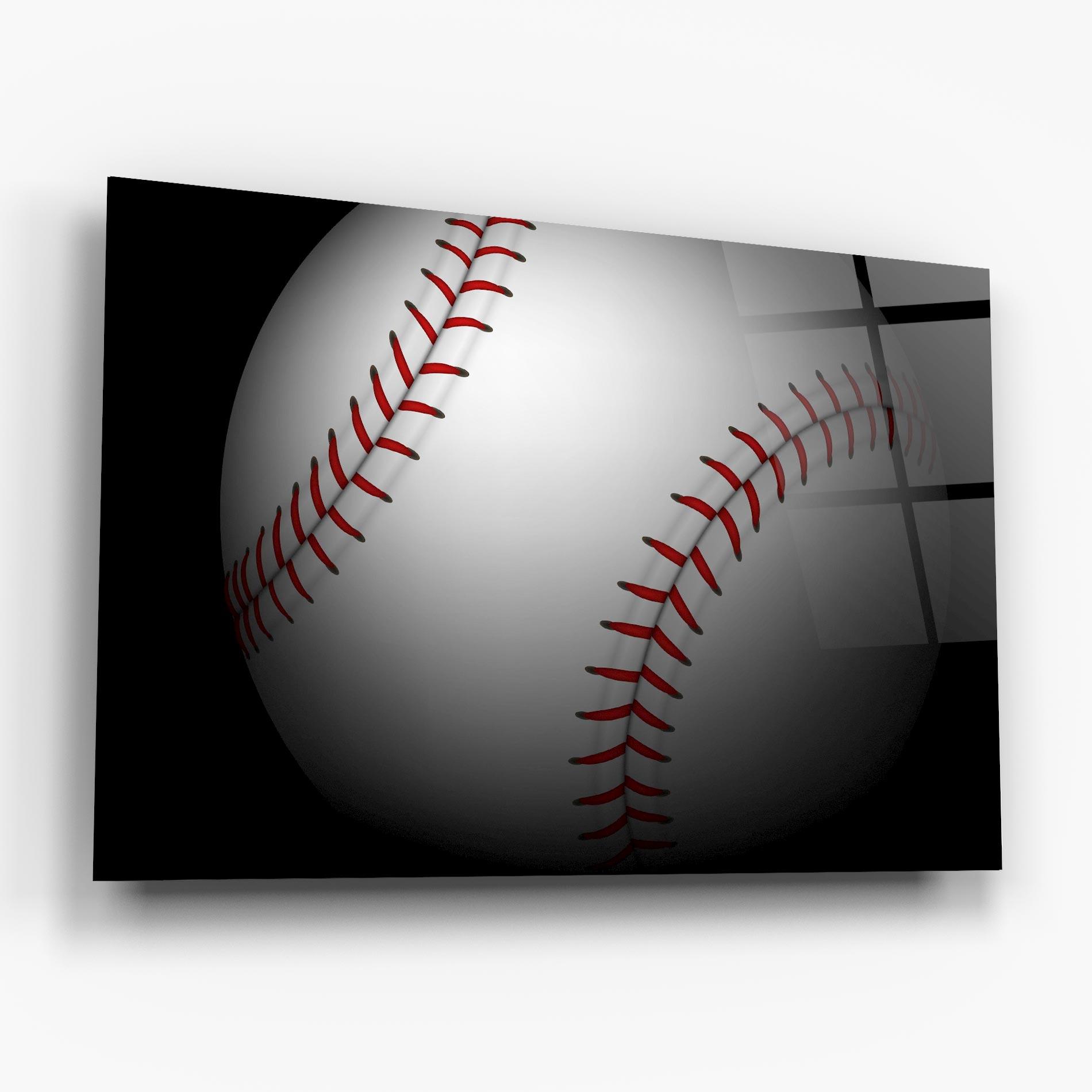 Üvegkép Close Up Baseball mockup 6
