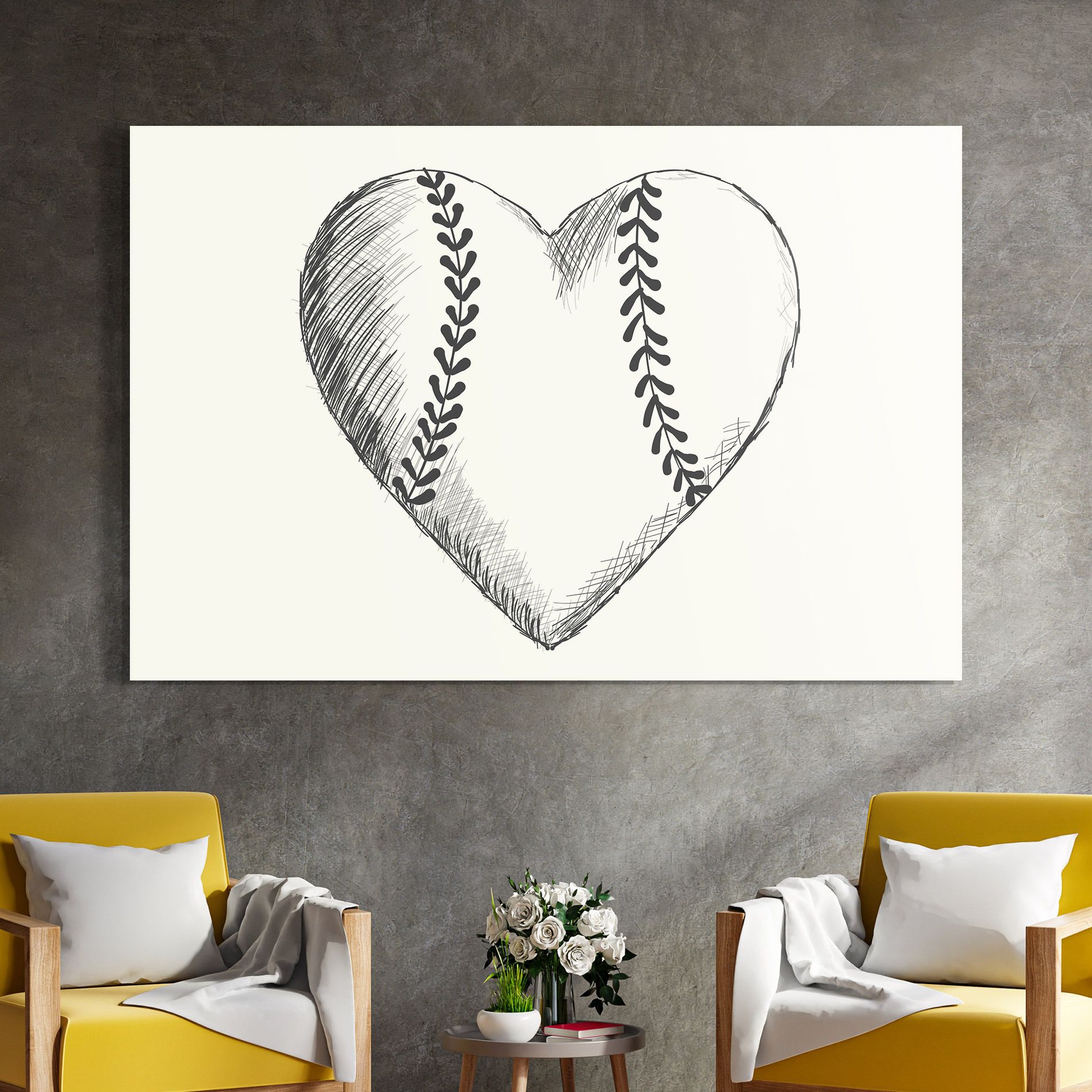 Baseball Heart mockup 4