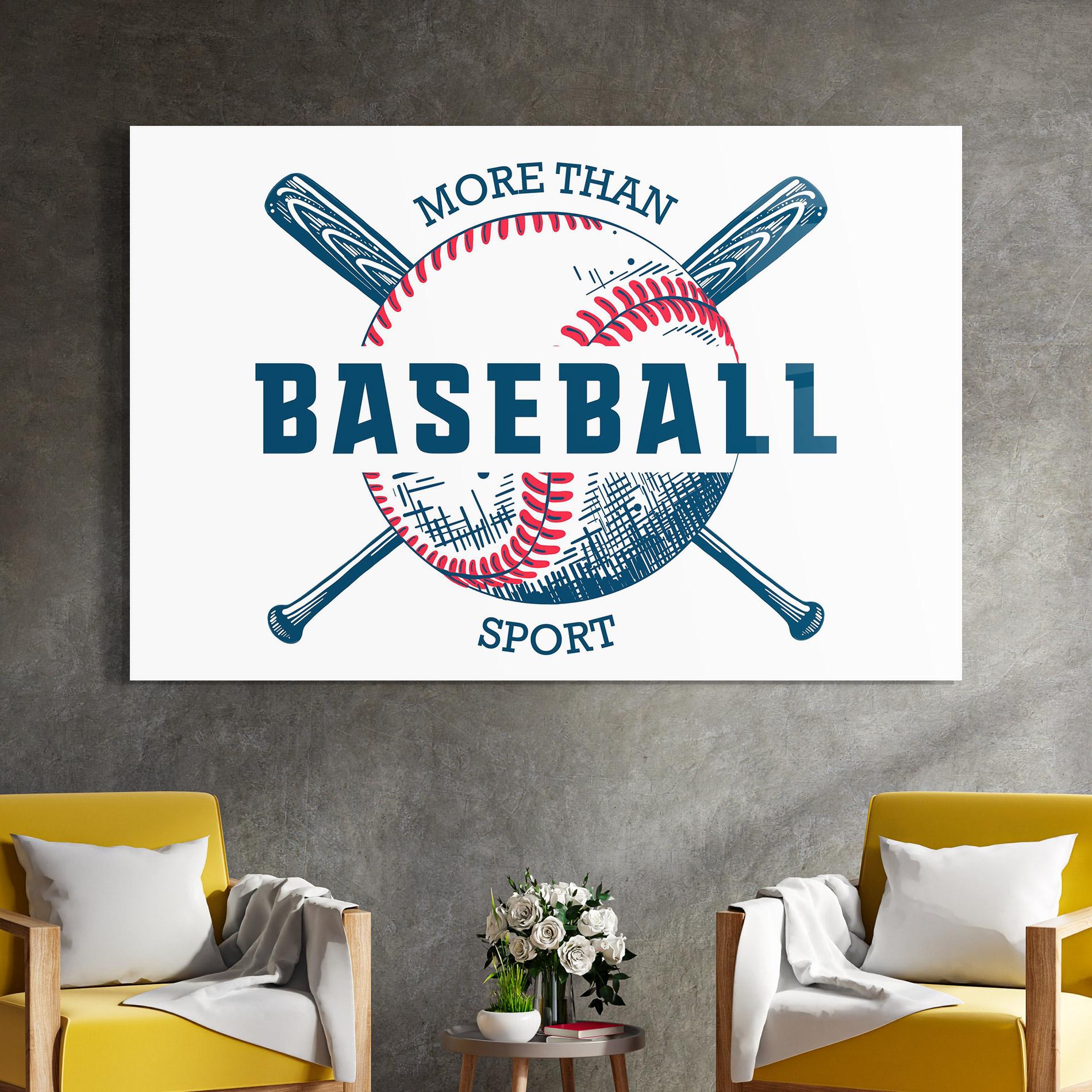 Üvegkép Baseball Sport mockup 4