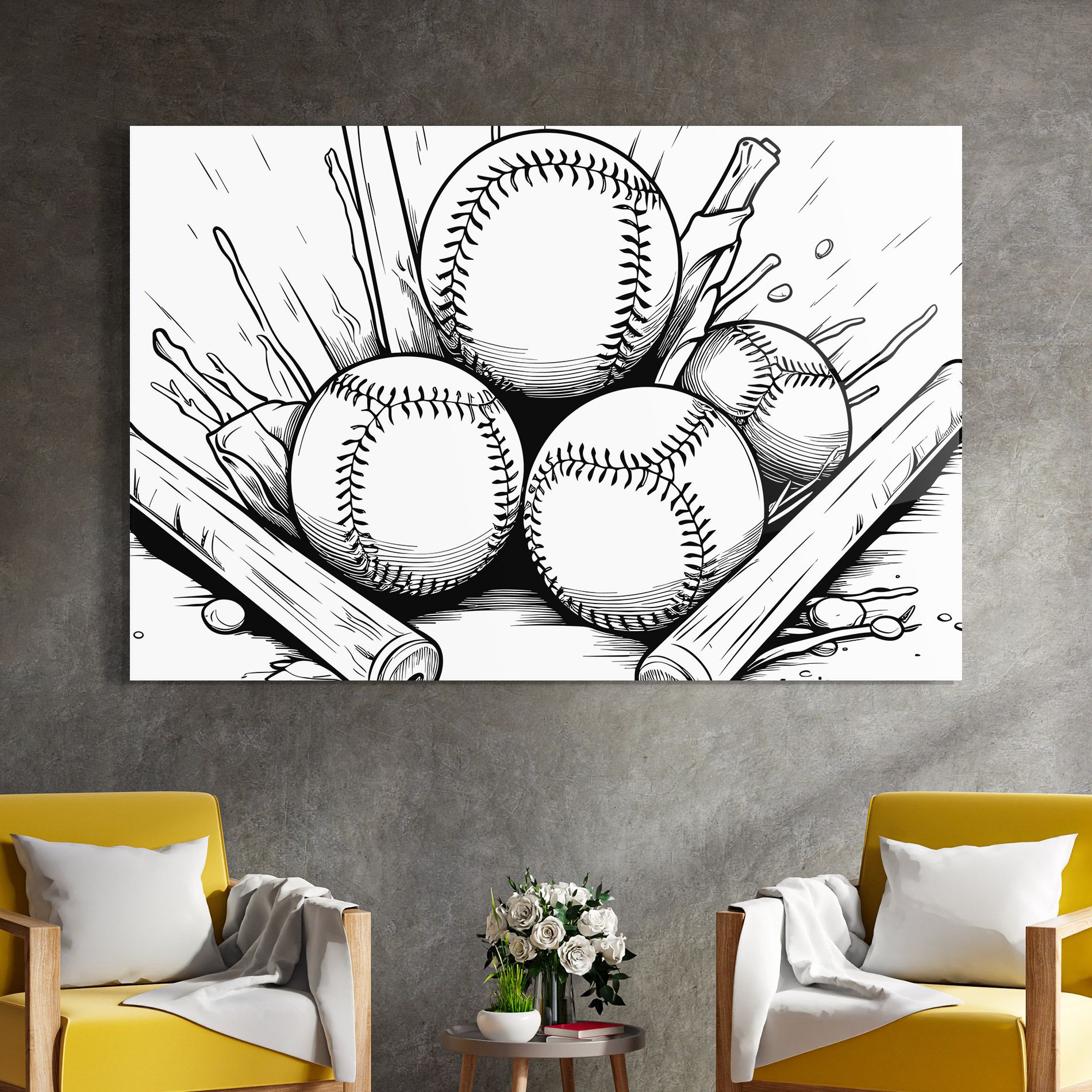 Big Baseball Ball mockup 4
