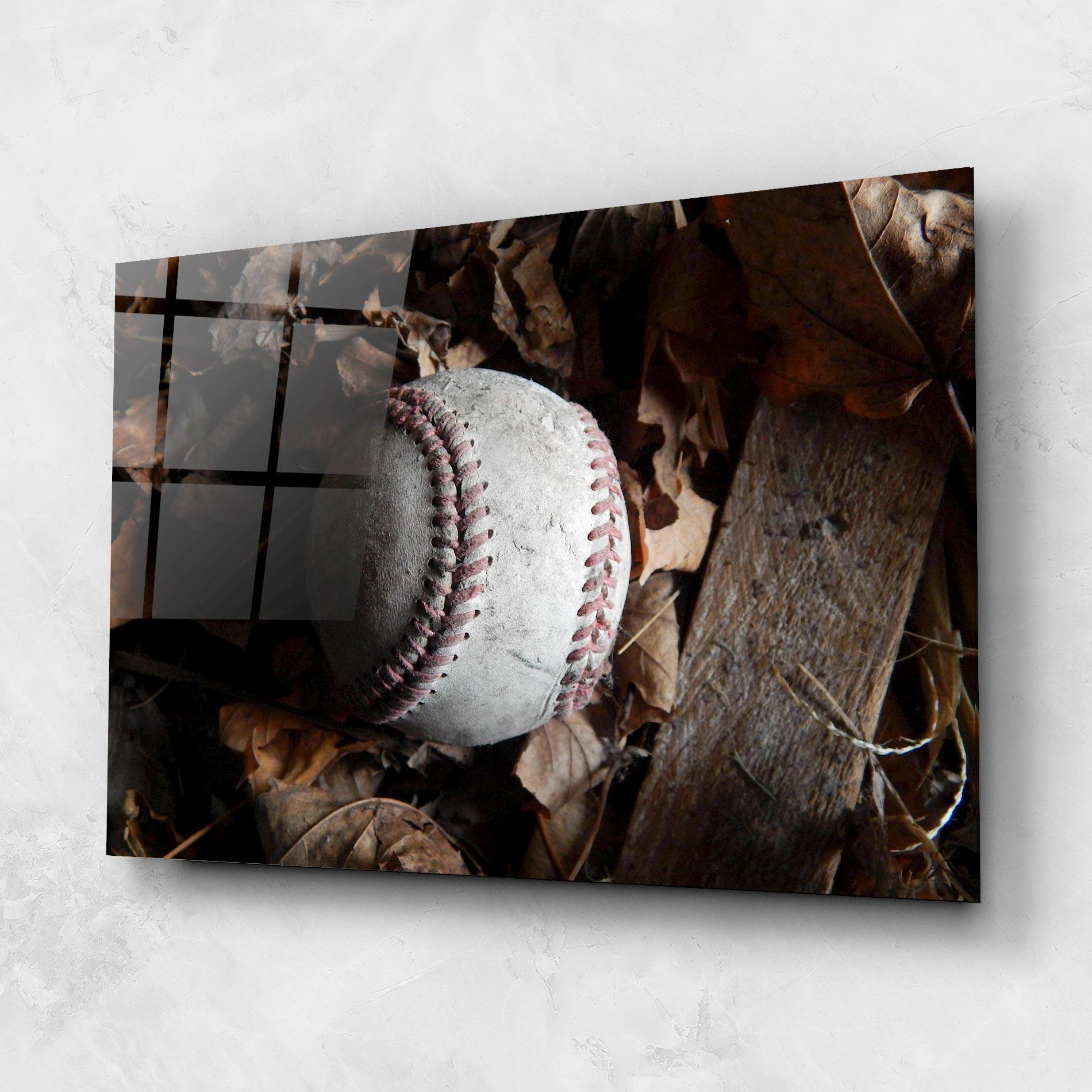 Üvegkép Autumn Baseball Ball mockup 1