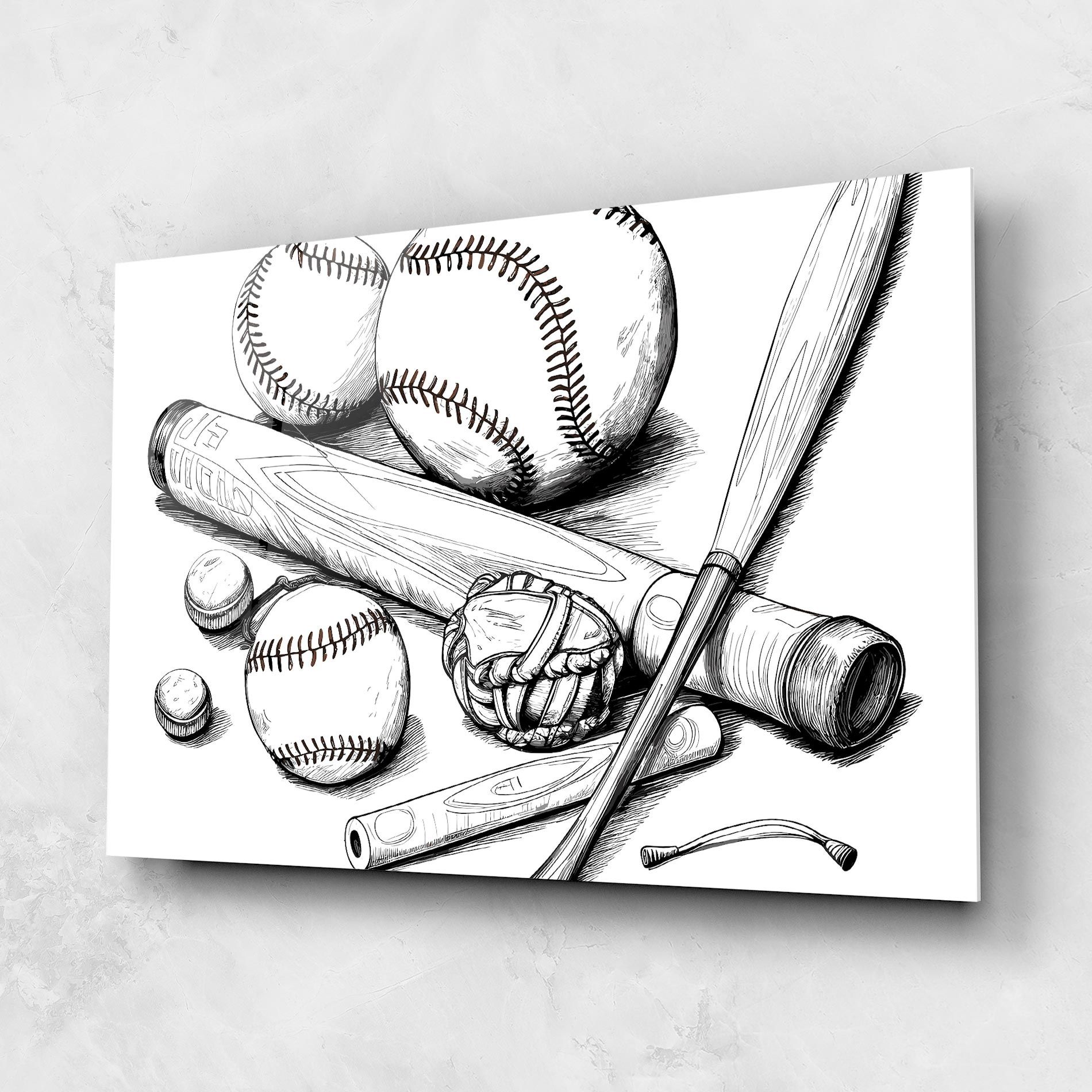 Baseball Balls Line mockup 1