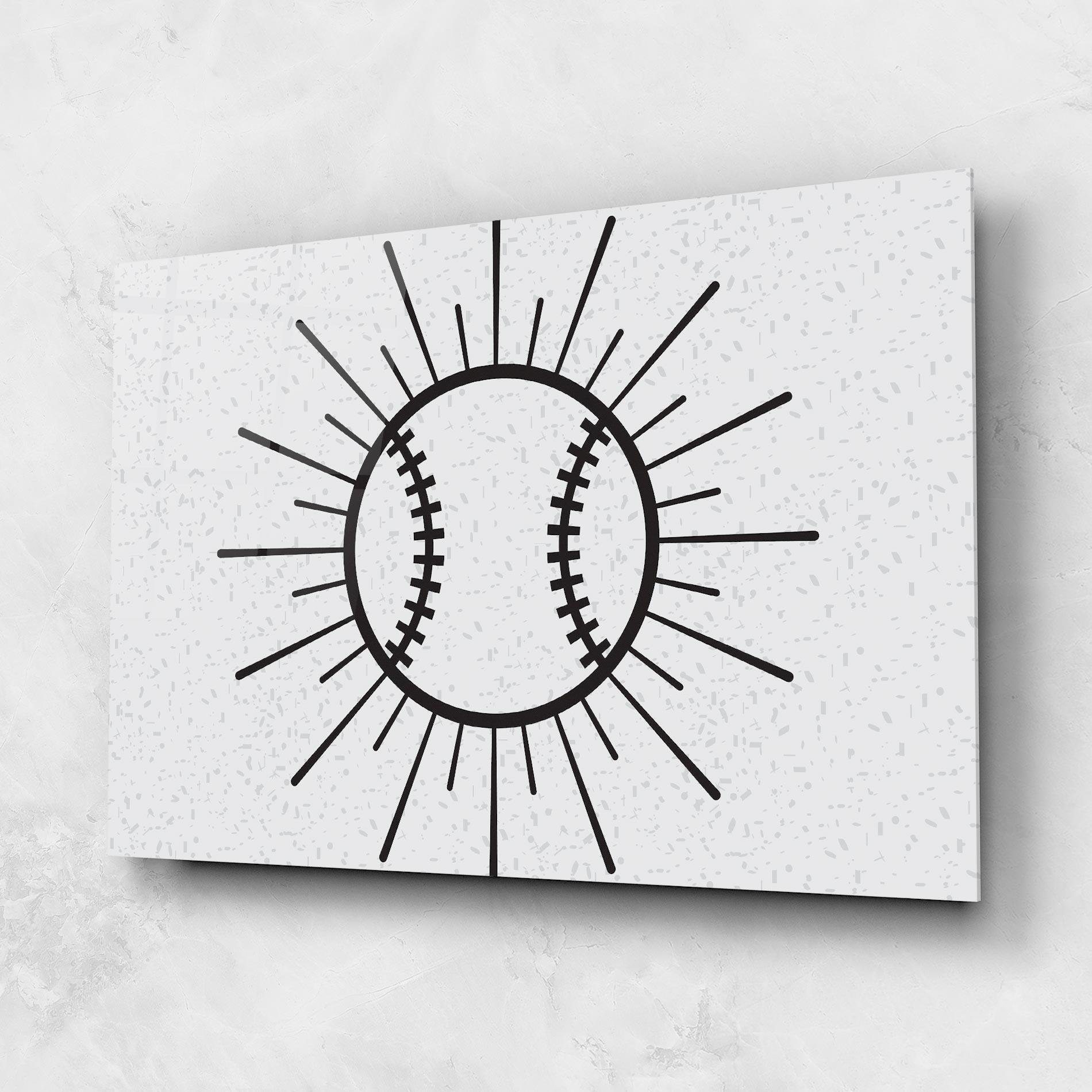 Üvegkép Baseball Line mockup 1