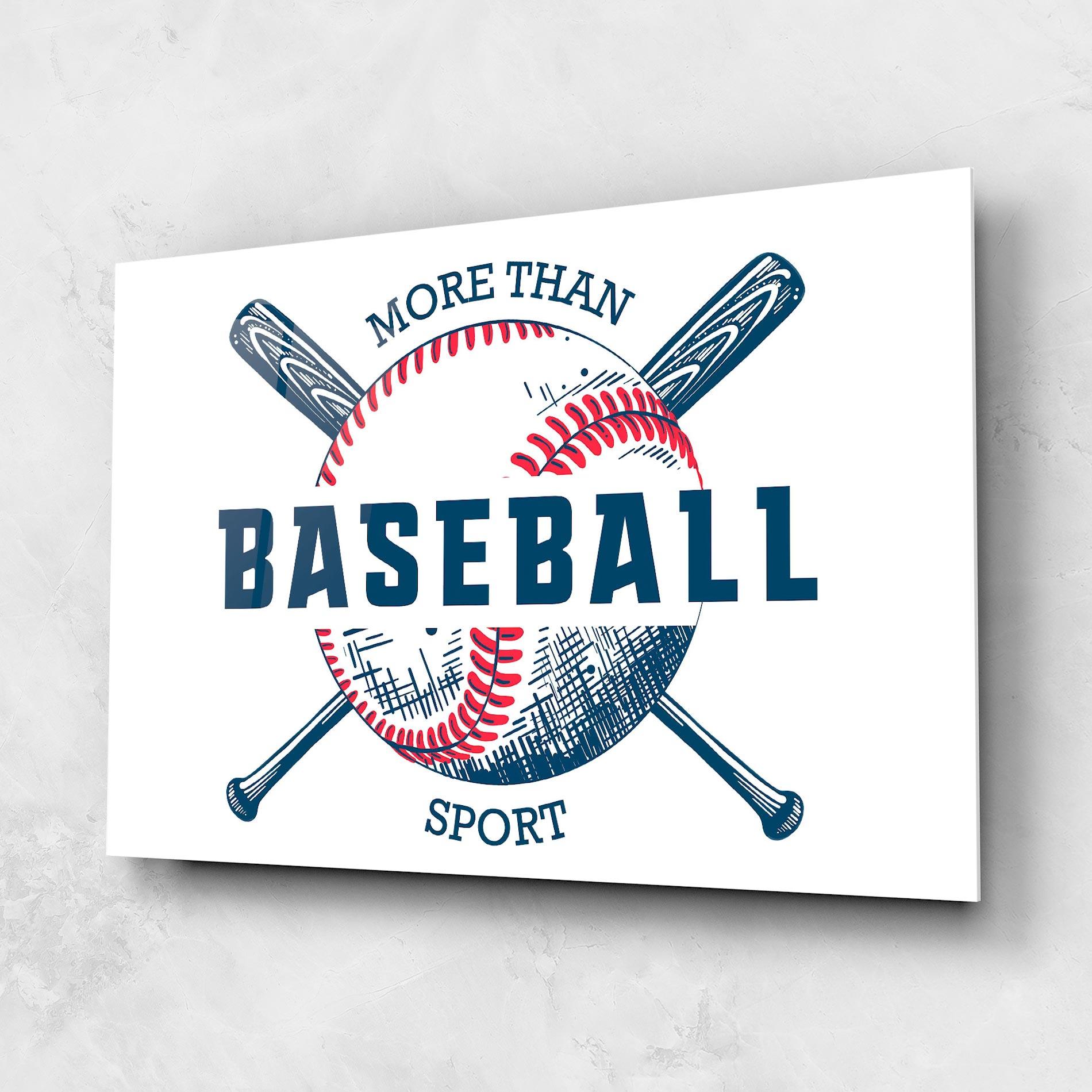 Üvegkép Baseball Sport mockup 1