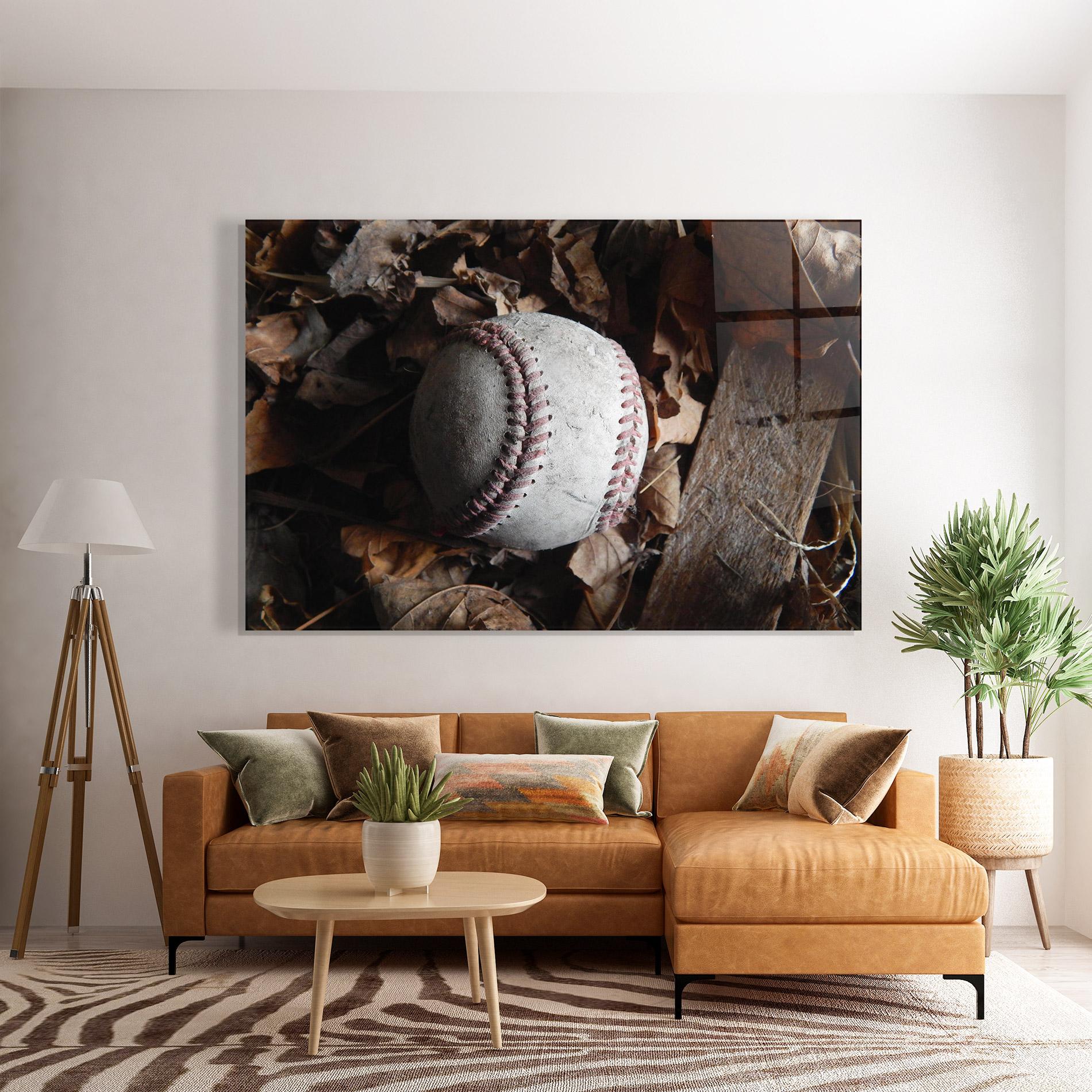 Üvegkép Autumn Baseball Ball mockup 7