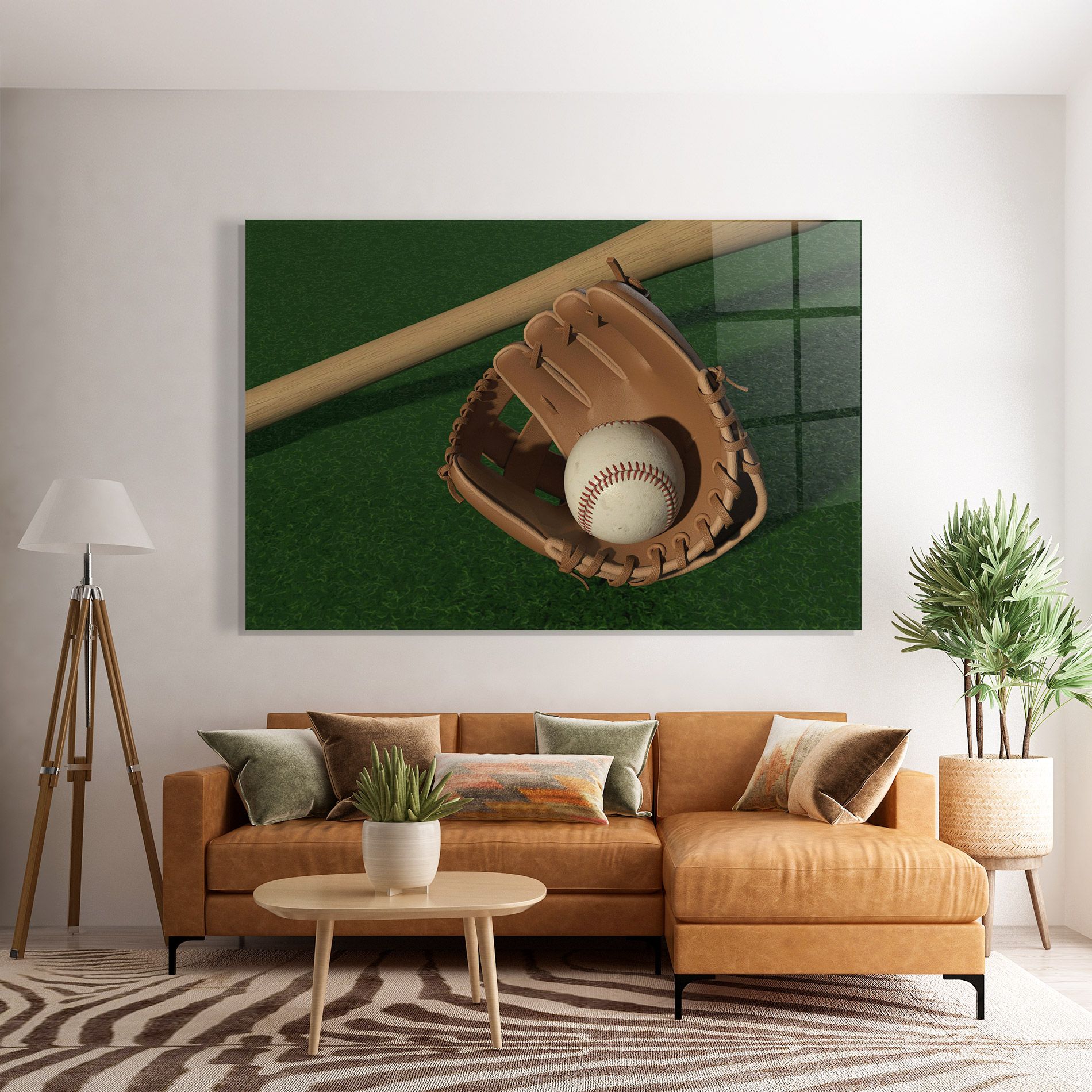 Baseball Glove On Green mockup 7