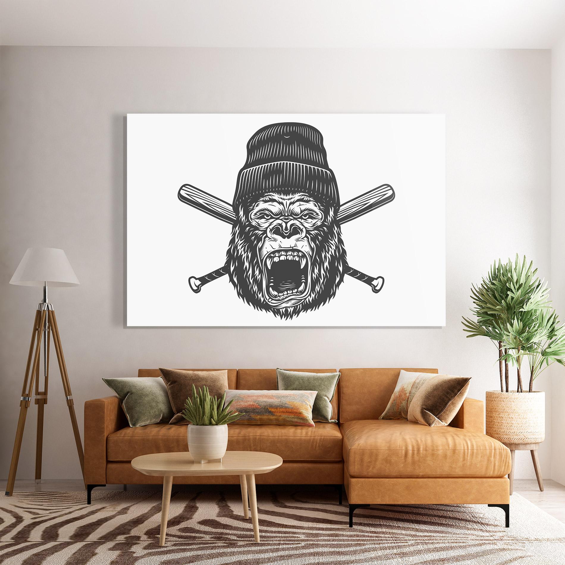 Üvegkép Baseball Gorilla mockup 7