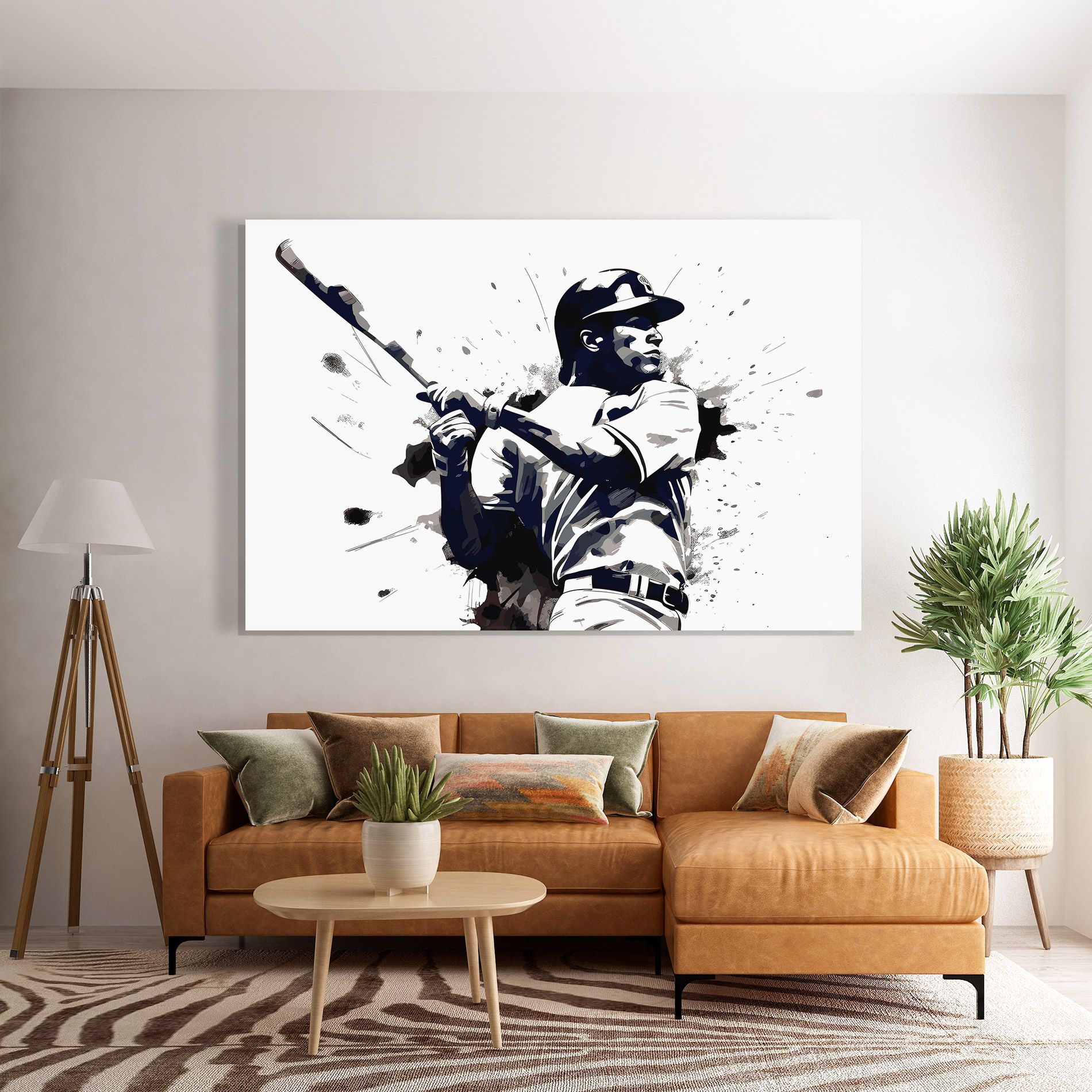 Baseball Grey Art mockup 7