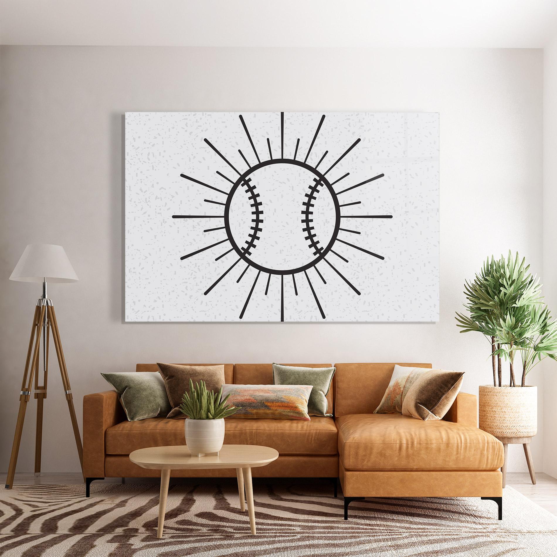 Üvegkép Baseball Line mockup 7