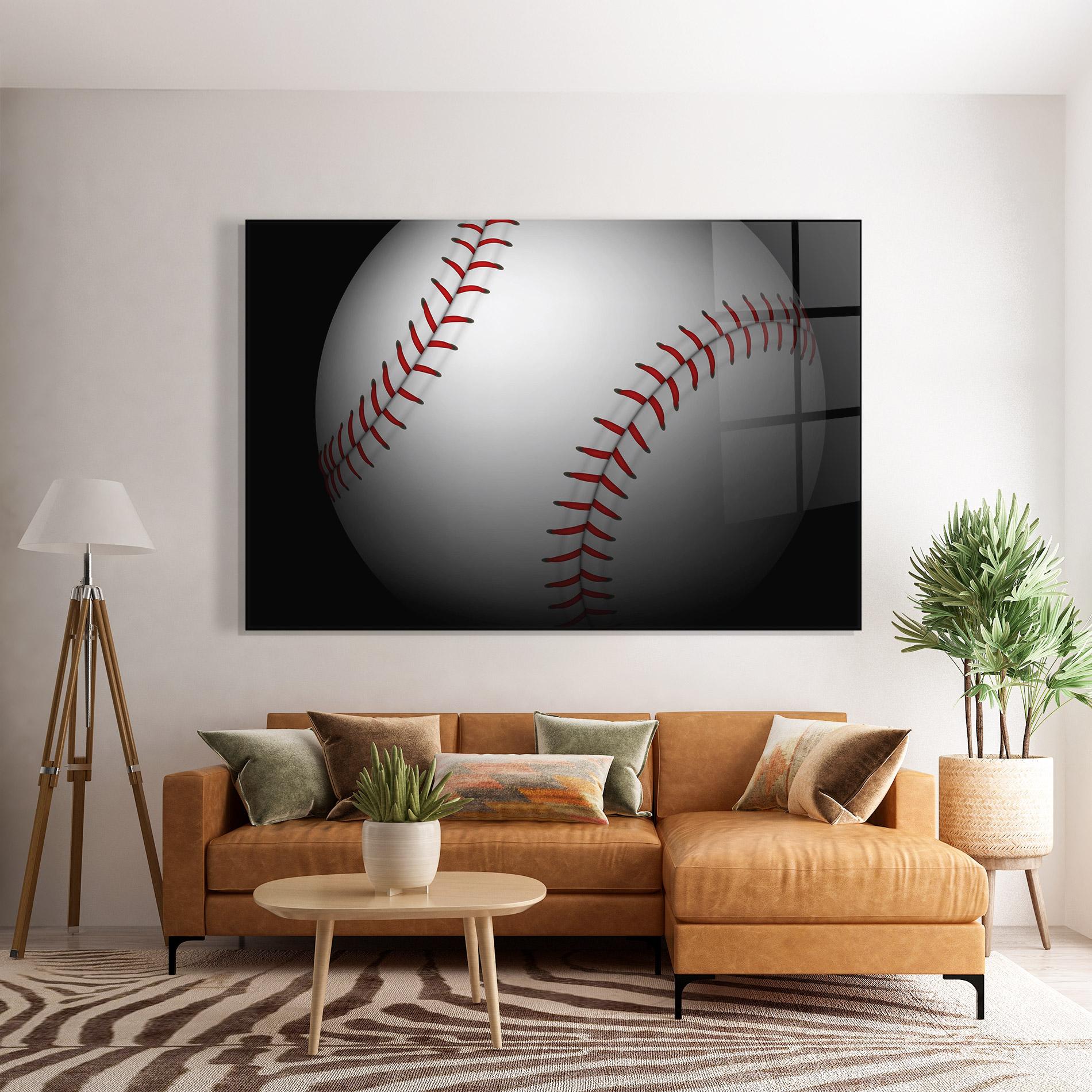 Üvegkép Close Up Baseball mockup 7