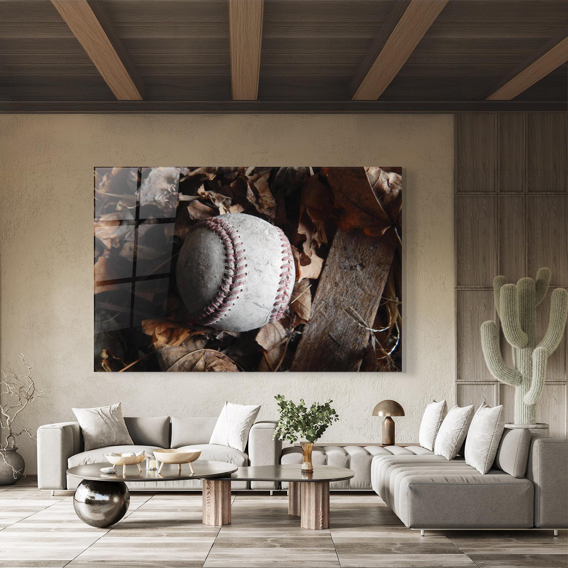Üvegkép Autumn Baseball Ball mockup 8