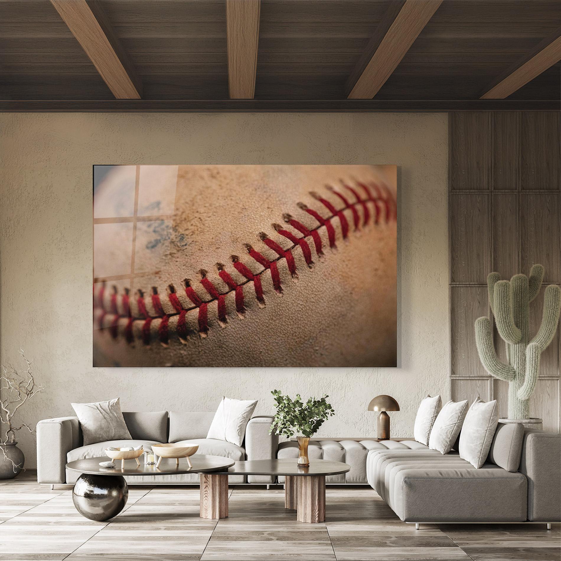 Üvegkép Baseball Ball Close Up mockup 8