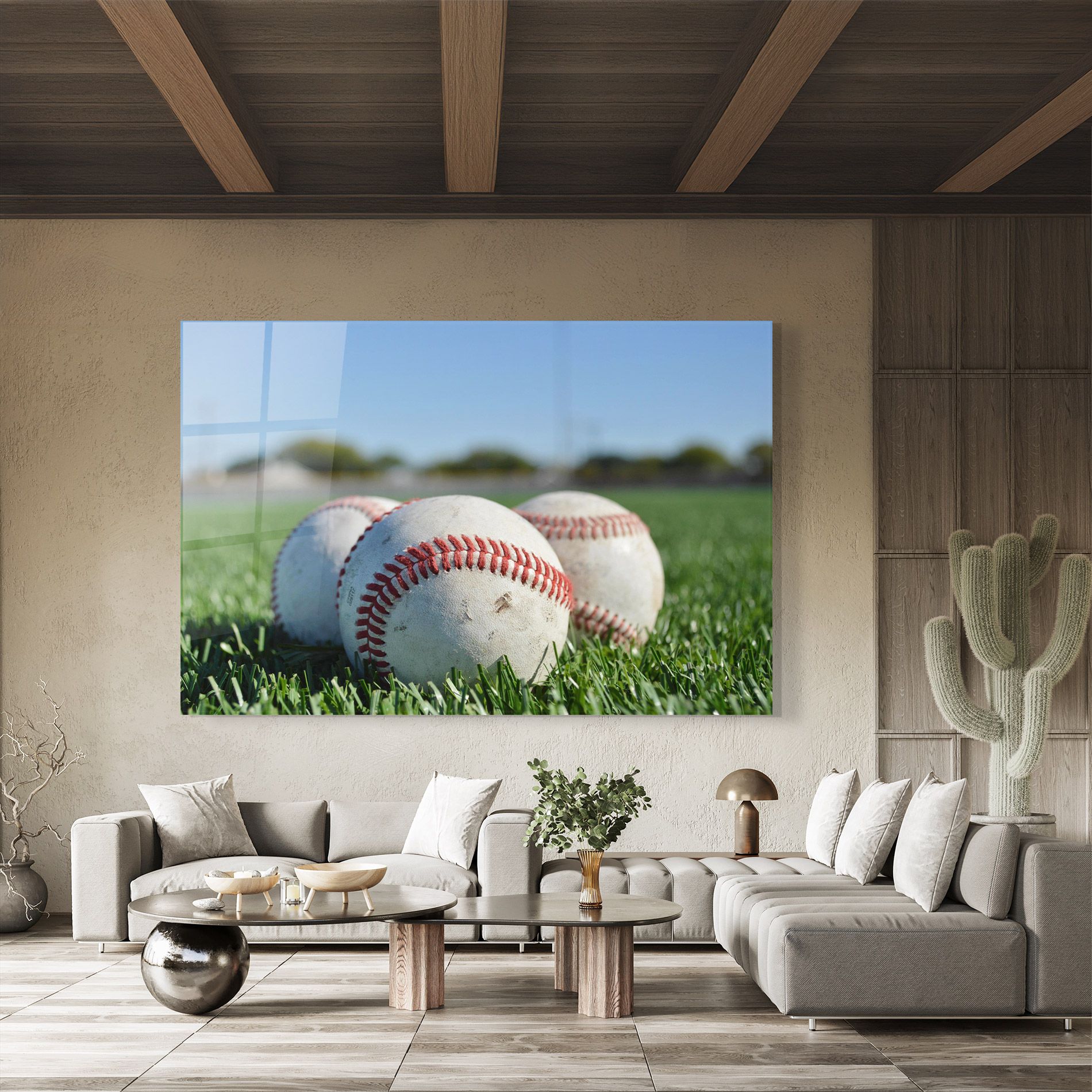 Baseball Ball In Grass mockup 8
