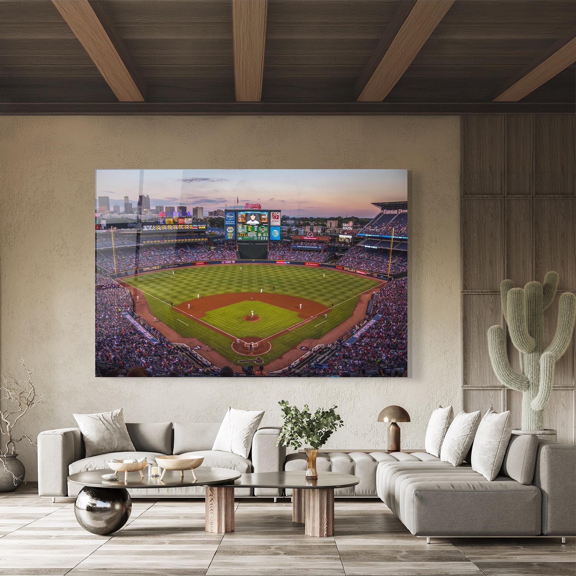 Üvegkép Baseball Field mockup 8