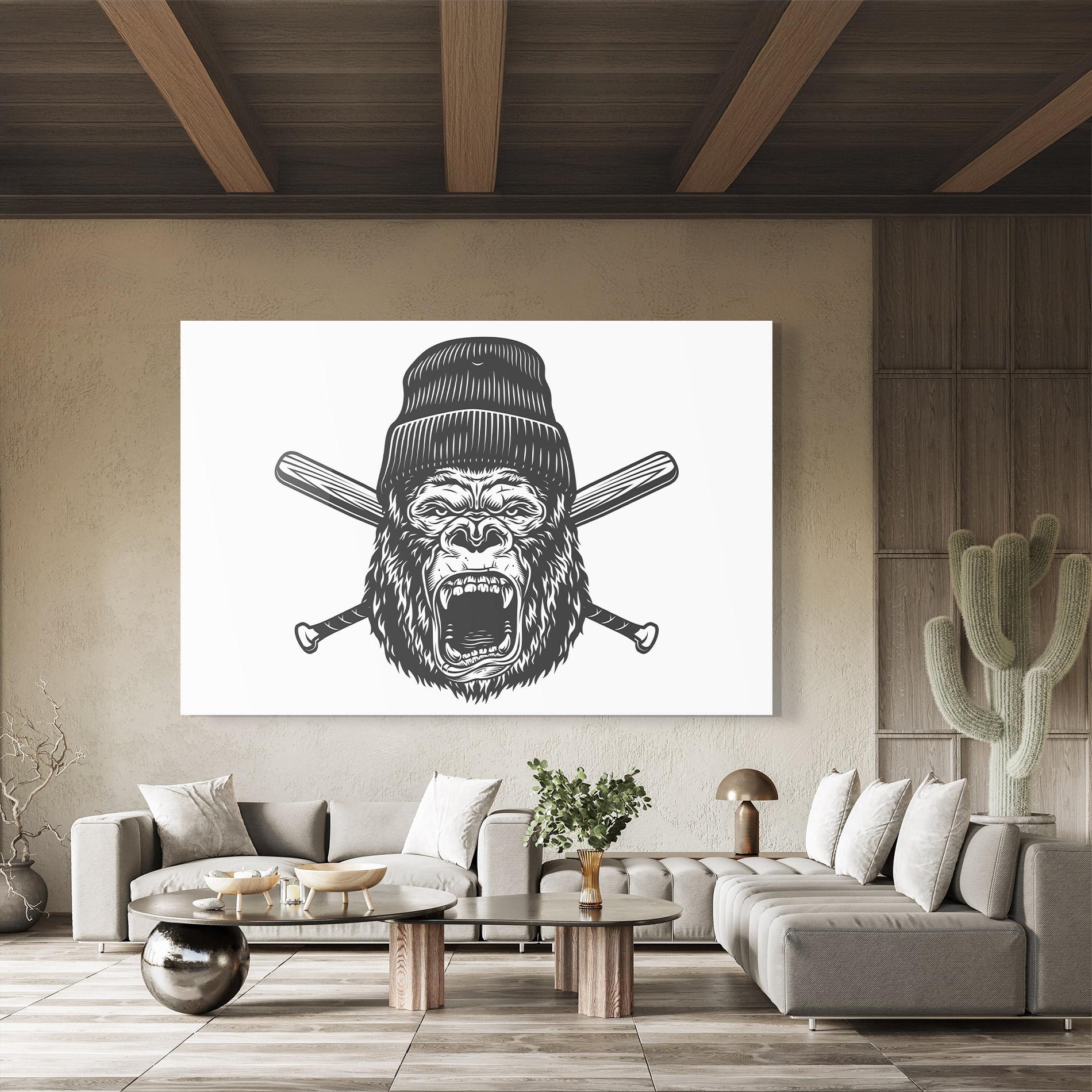 Üvegkép Baseball Gorilla mockup 8