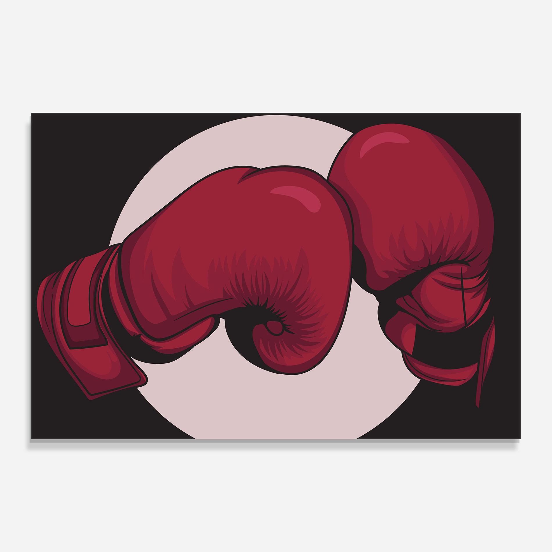 Üvegkép Boxing Cream Circle mockup 0