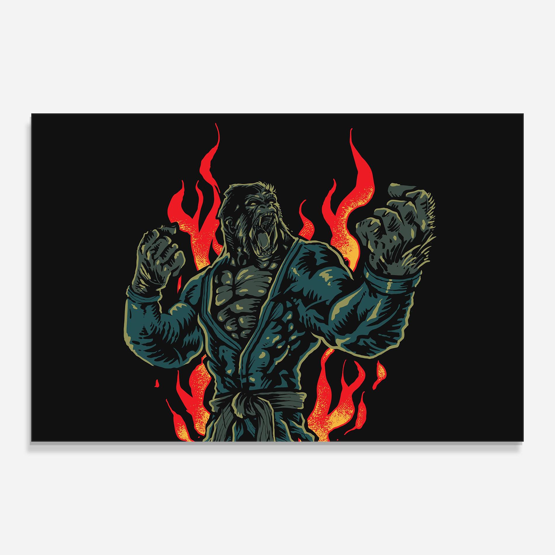 Üvegkép Gorilla Box Fighter mockup 0