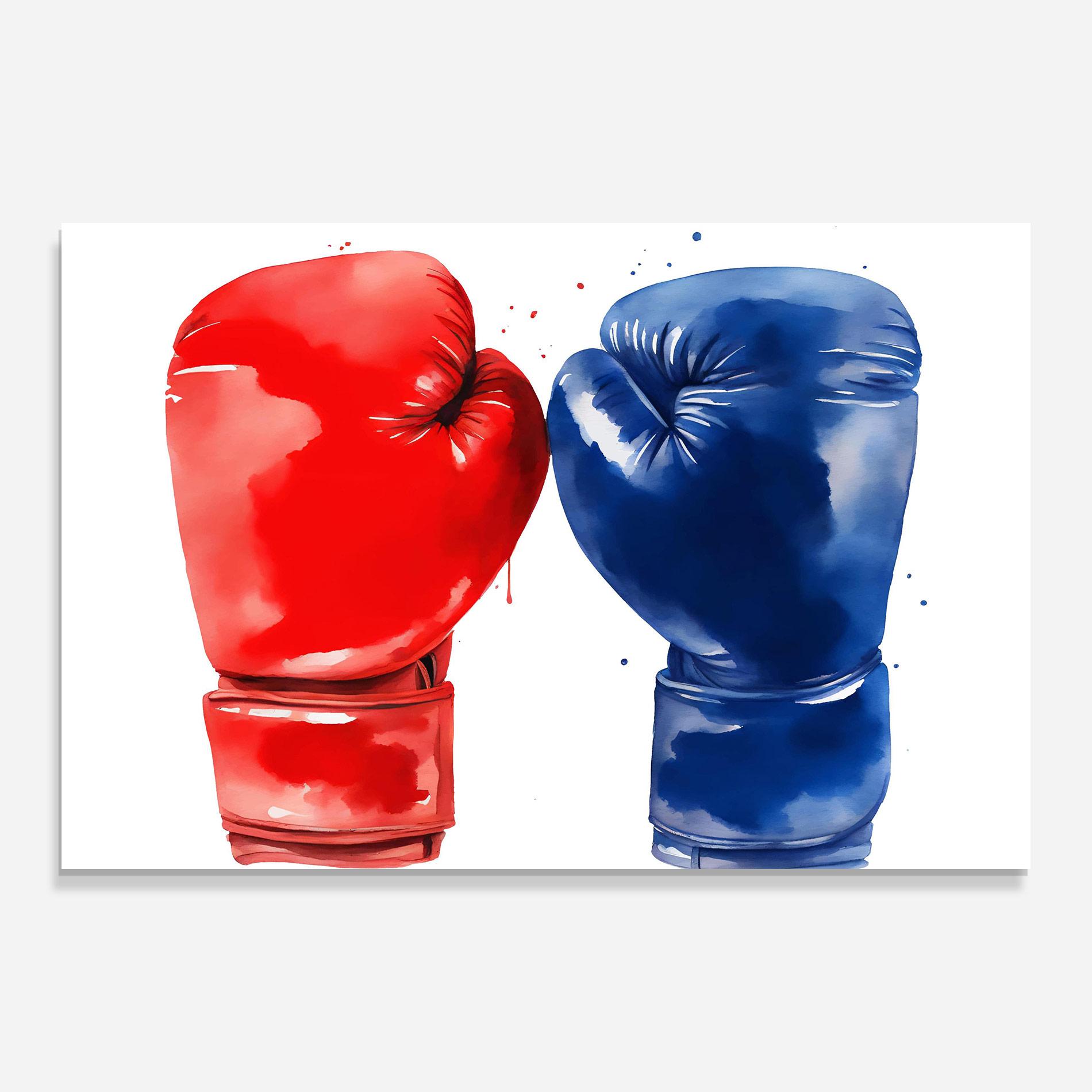 Üvegkép Red Blue Box mockup 0