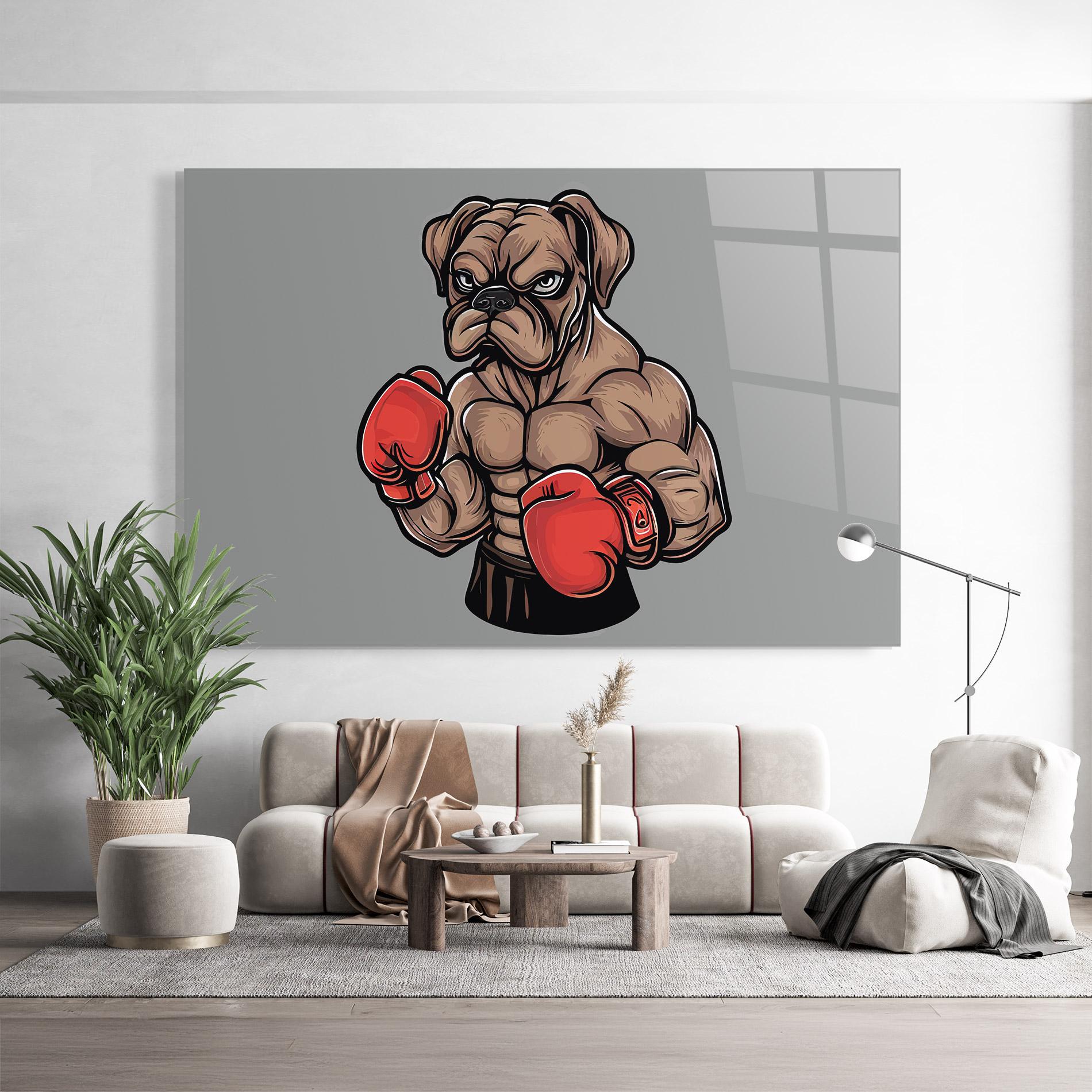 Üvegkép Boxer Dog mockup 9