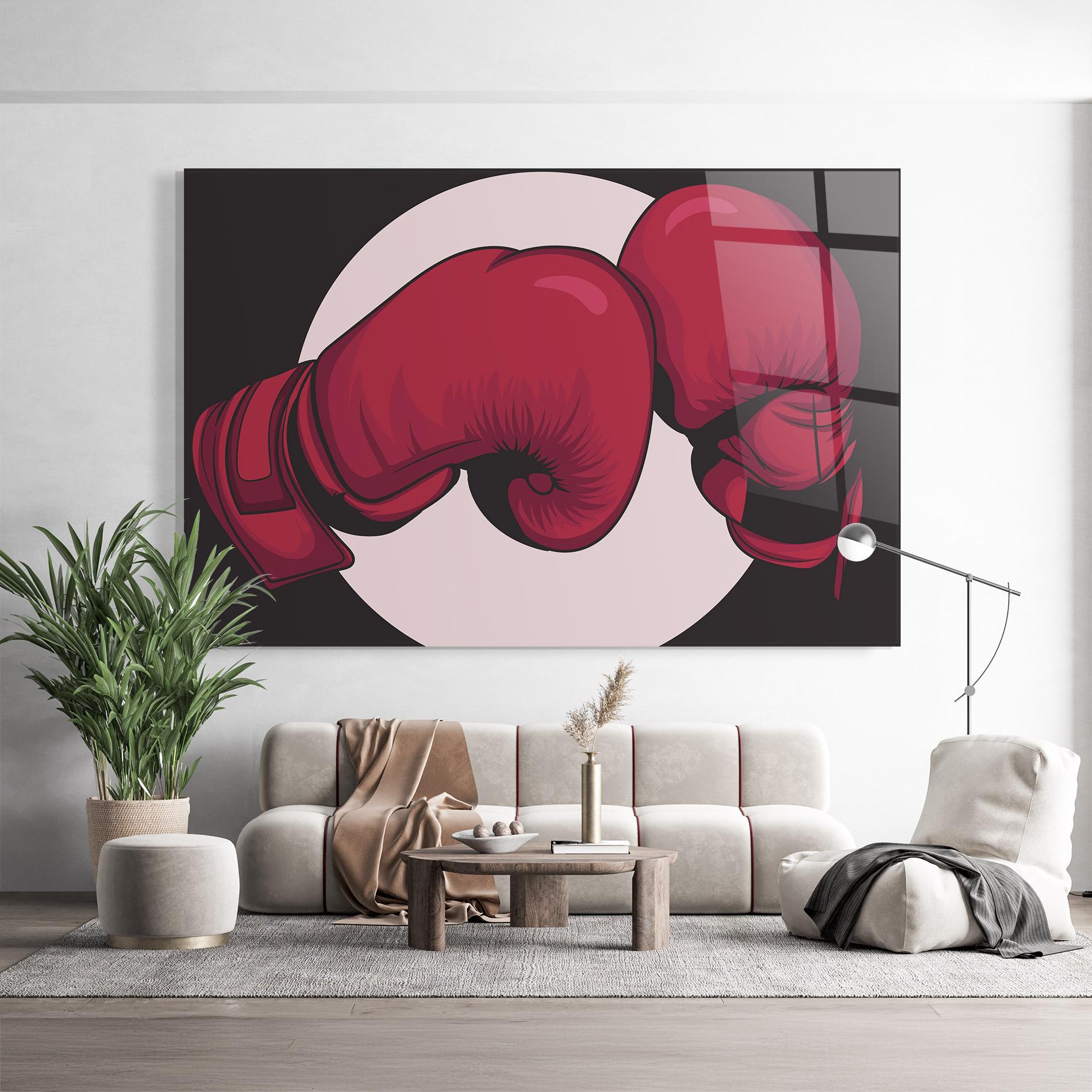 Üvegkép Boxing Cream Circle mockup 9