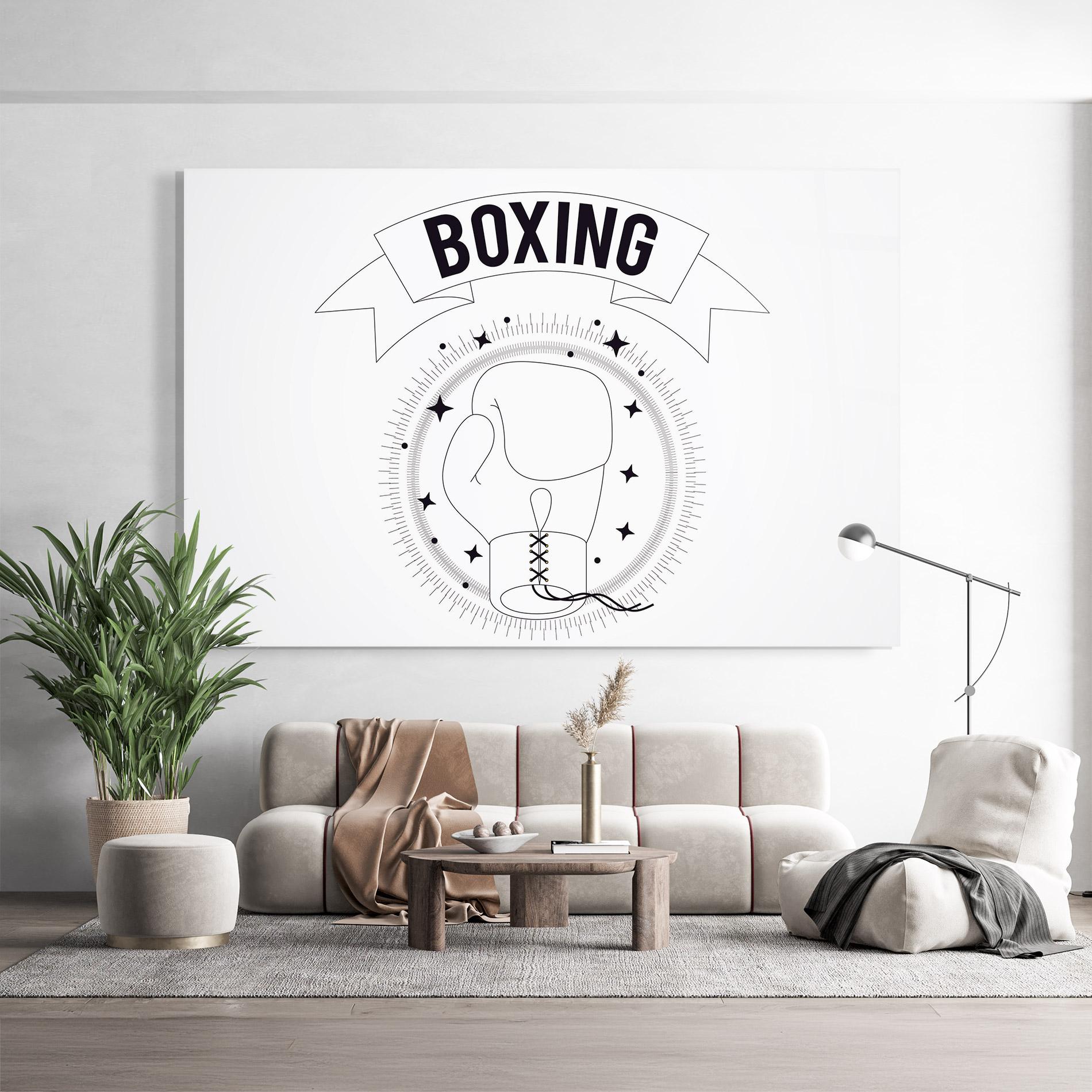 Üvegkép Boxing Line mockup 9