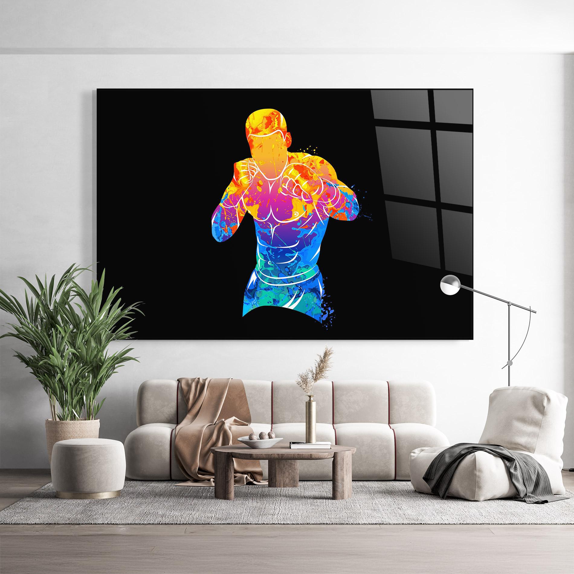 Üvegkép Colorful Box mockup 9