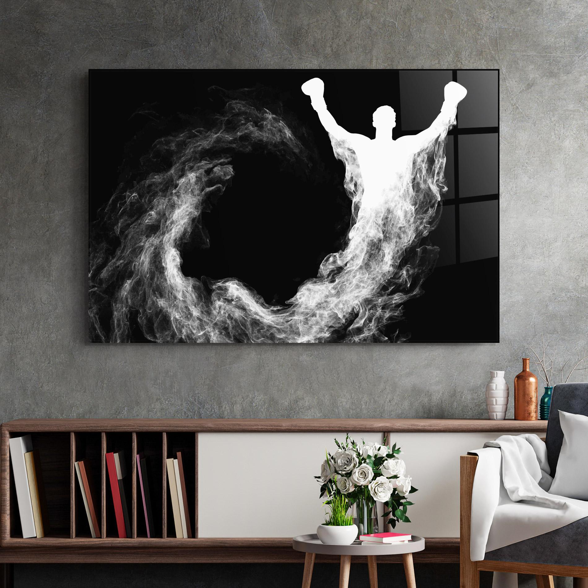 Üvegkép Box White Smoke mockup 2