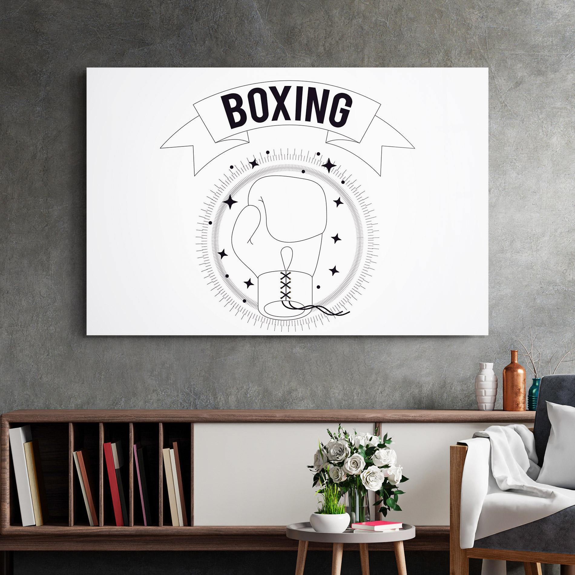 Üvegkép Boxing Line mockup 2