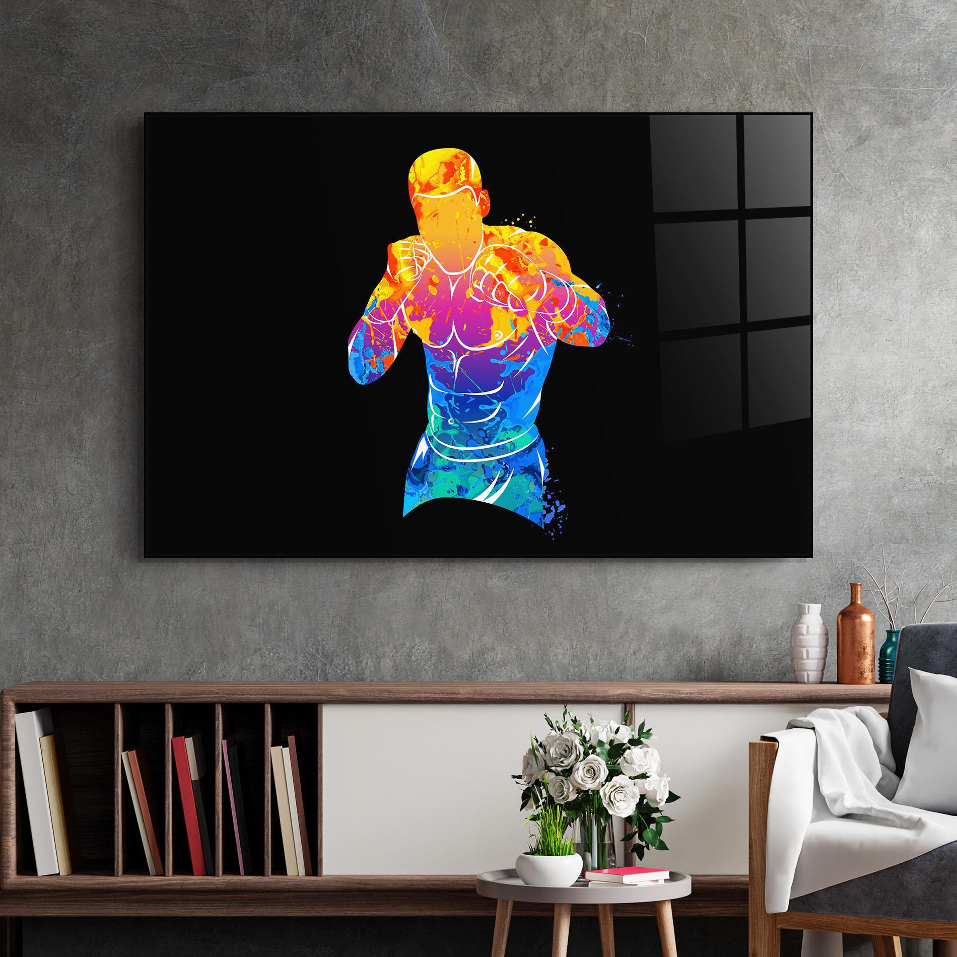 Üvegkép Colorful Box mockup 2