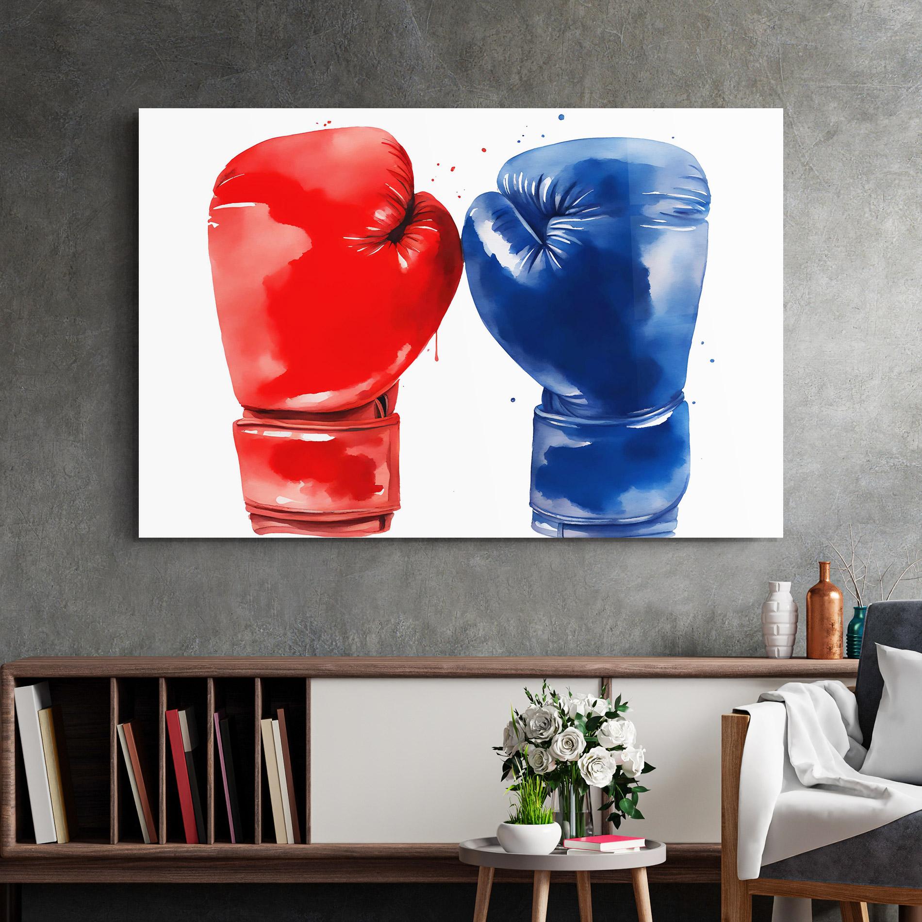 Üvegkép Red Blue Box mockup 2