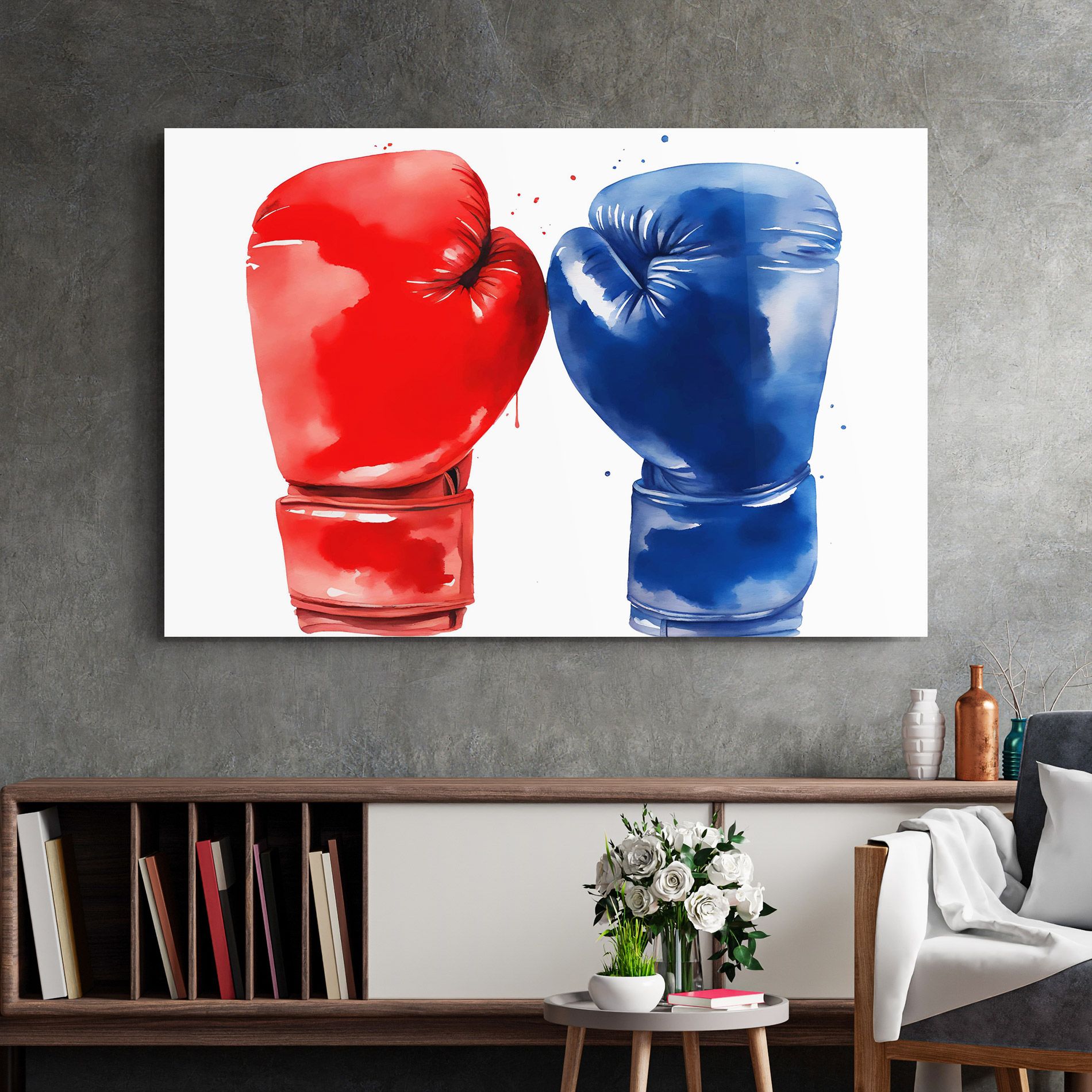 Red Blue Box mockup 2