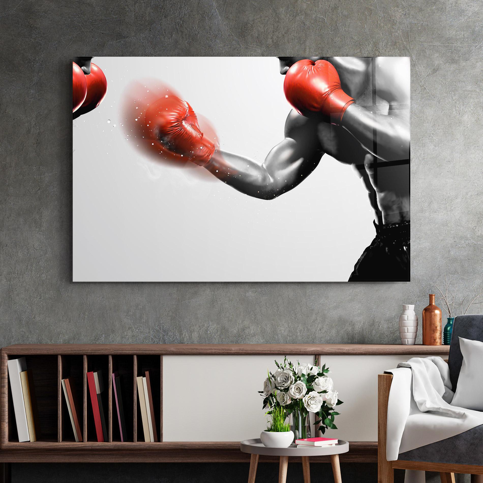 Üvegkép Red Smoke Box mockup 2