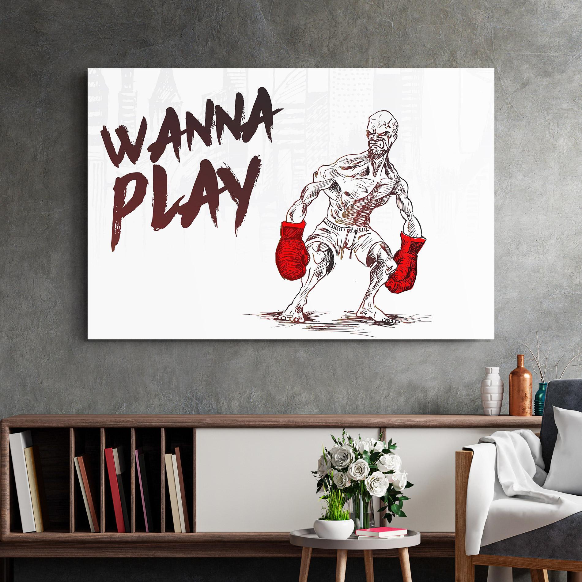 Üvegkép Wanna Play Box mockup 2