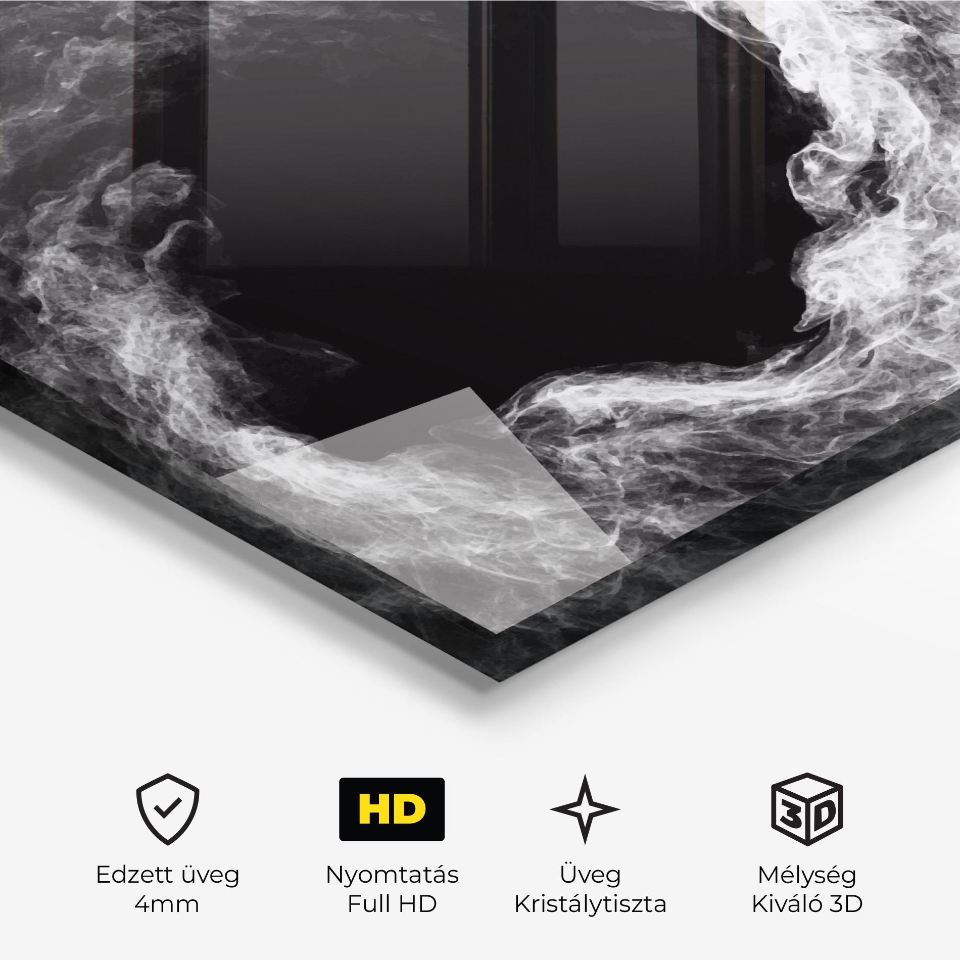 Üvegkép Box White Smoke mockup 3