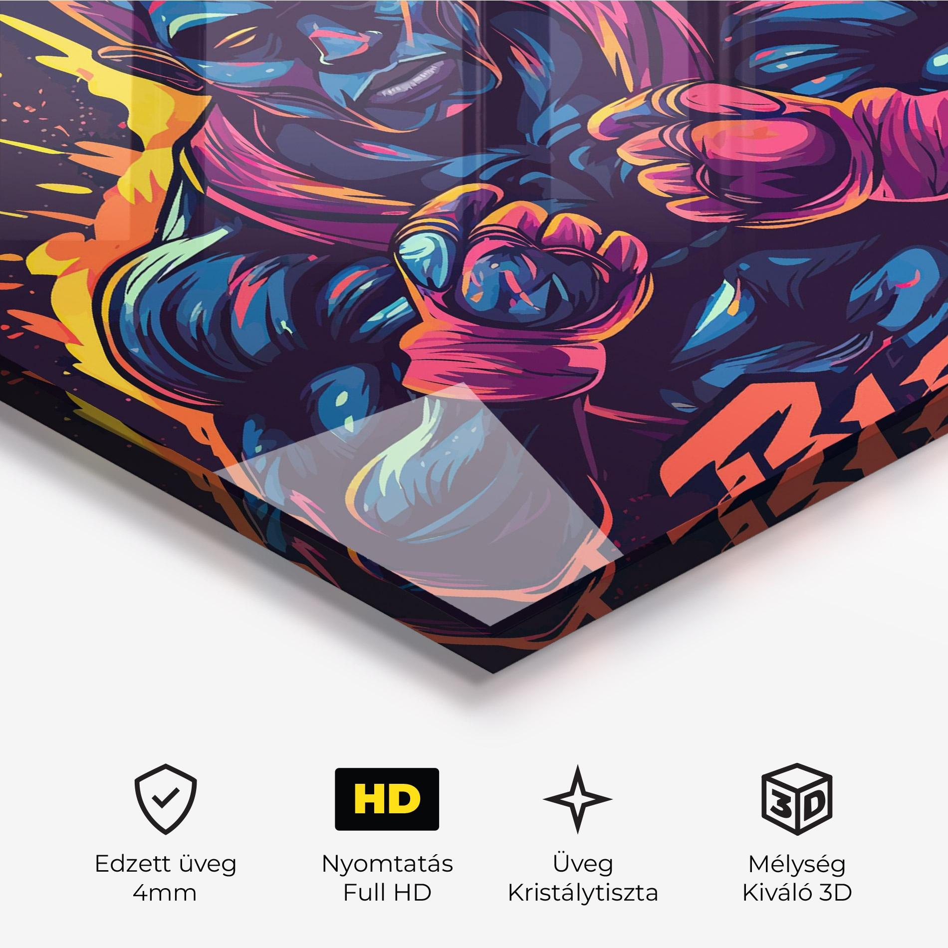 Üvegkép Boxing Blok mockup 3