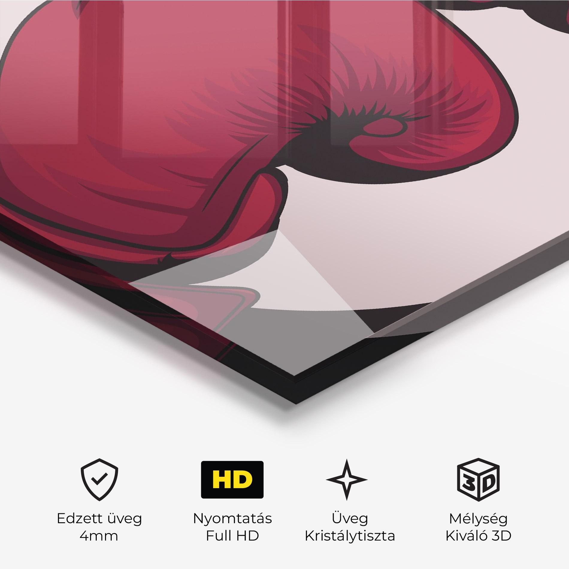 Üvegkép Boxing Cream Circle mockup 3