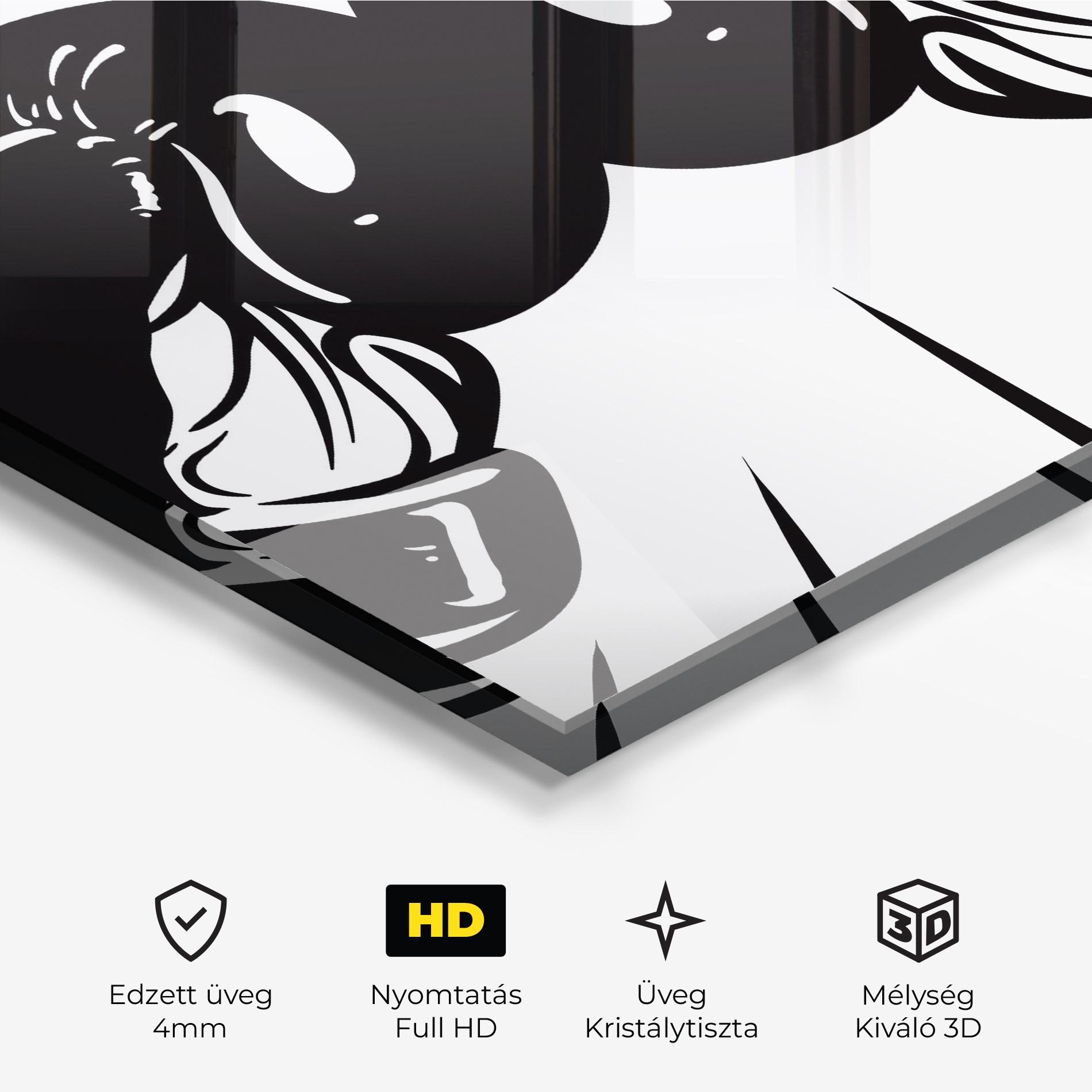 Üvegkép Boxing Gloves Line mockup 3