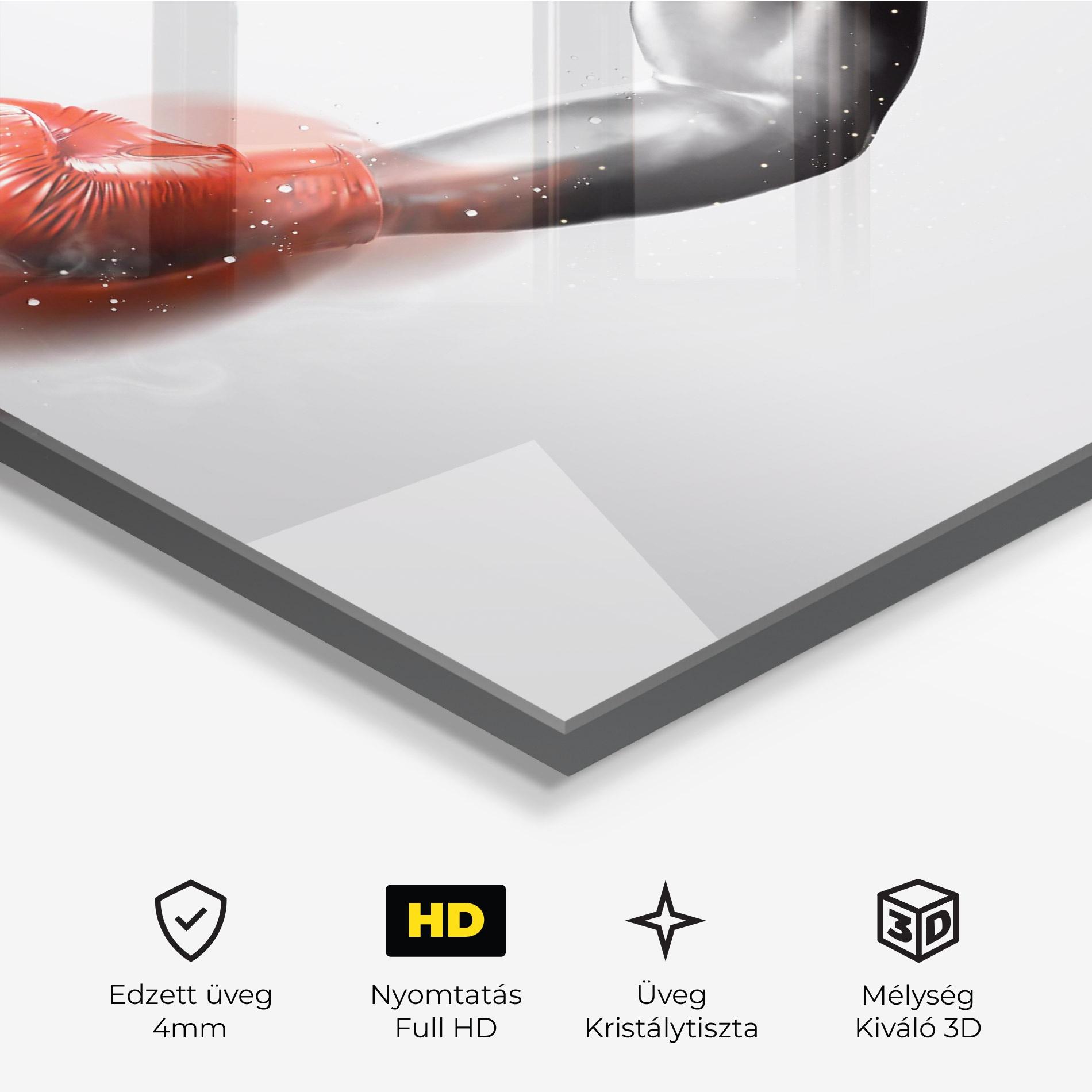 Üvegkép Red Smoke Box mockup 3